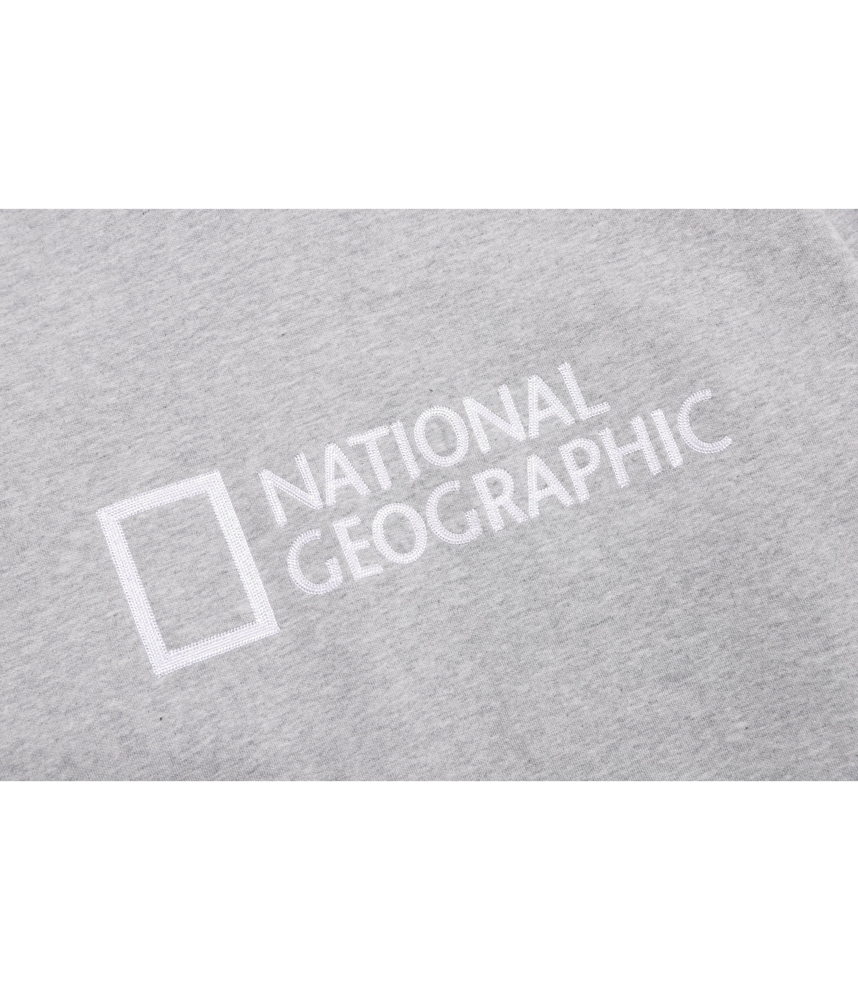 Unisex FOLHAS Big Logo Basic Fit Sweatshirt<br>M/GREY