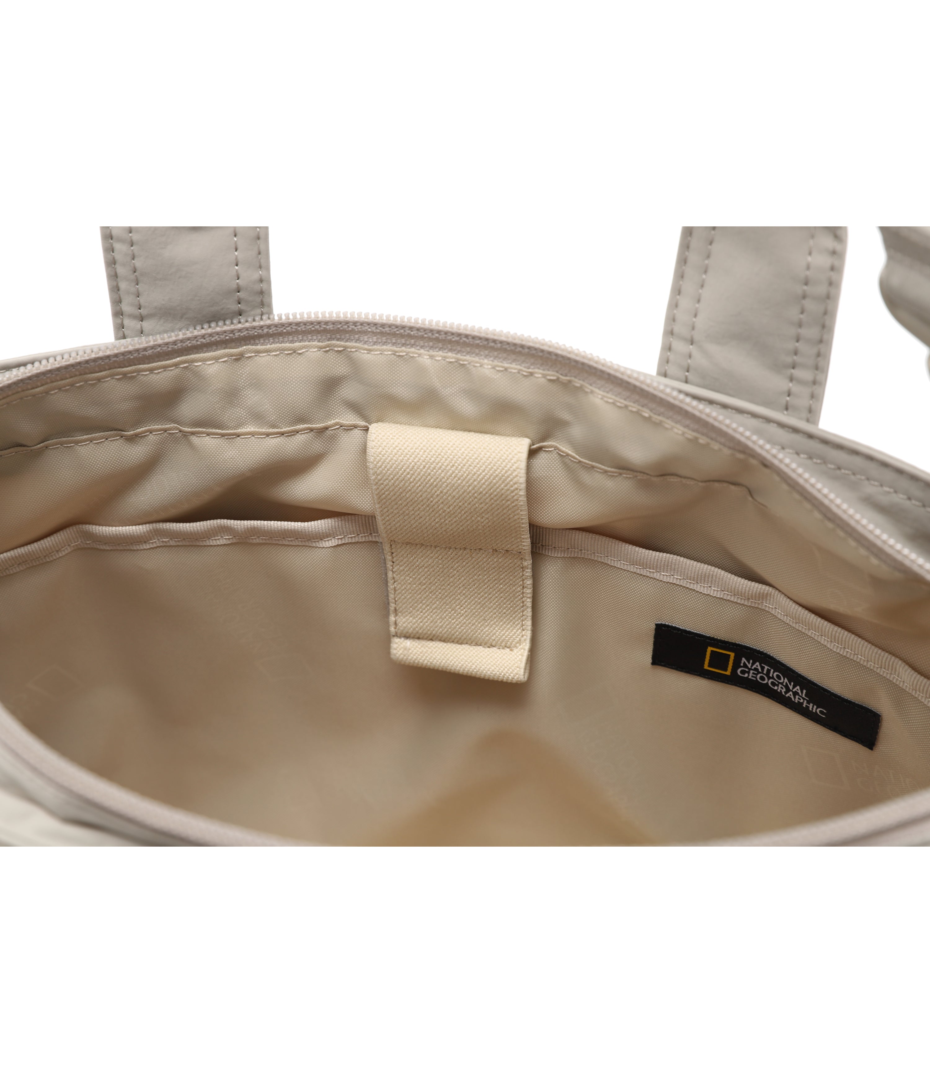 Light Wide Tote Bag<br>BEIGE