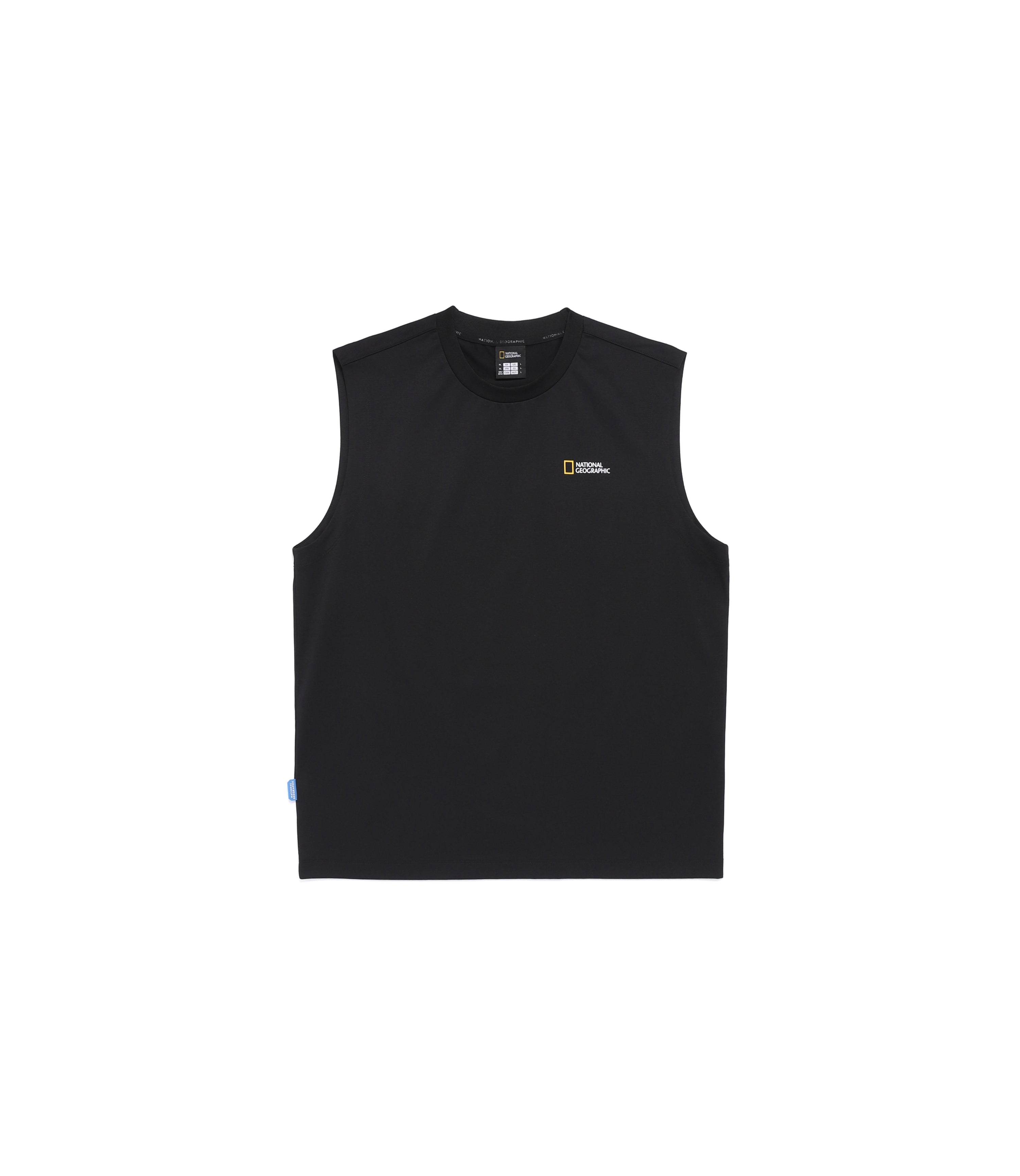 Men's Crow Sorona Cool Touch Graphic Semi-Overfit Sleeveless Tee<br>BLACK