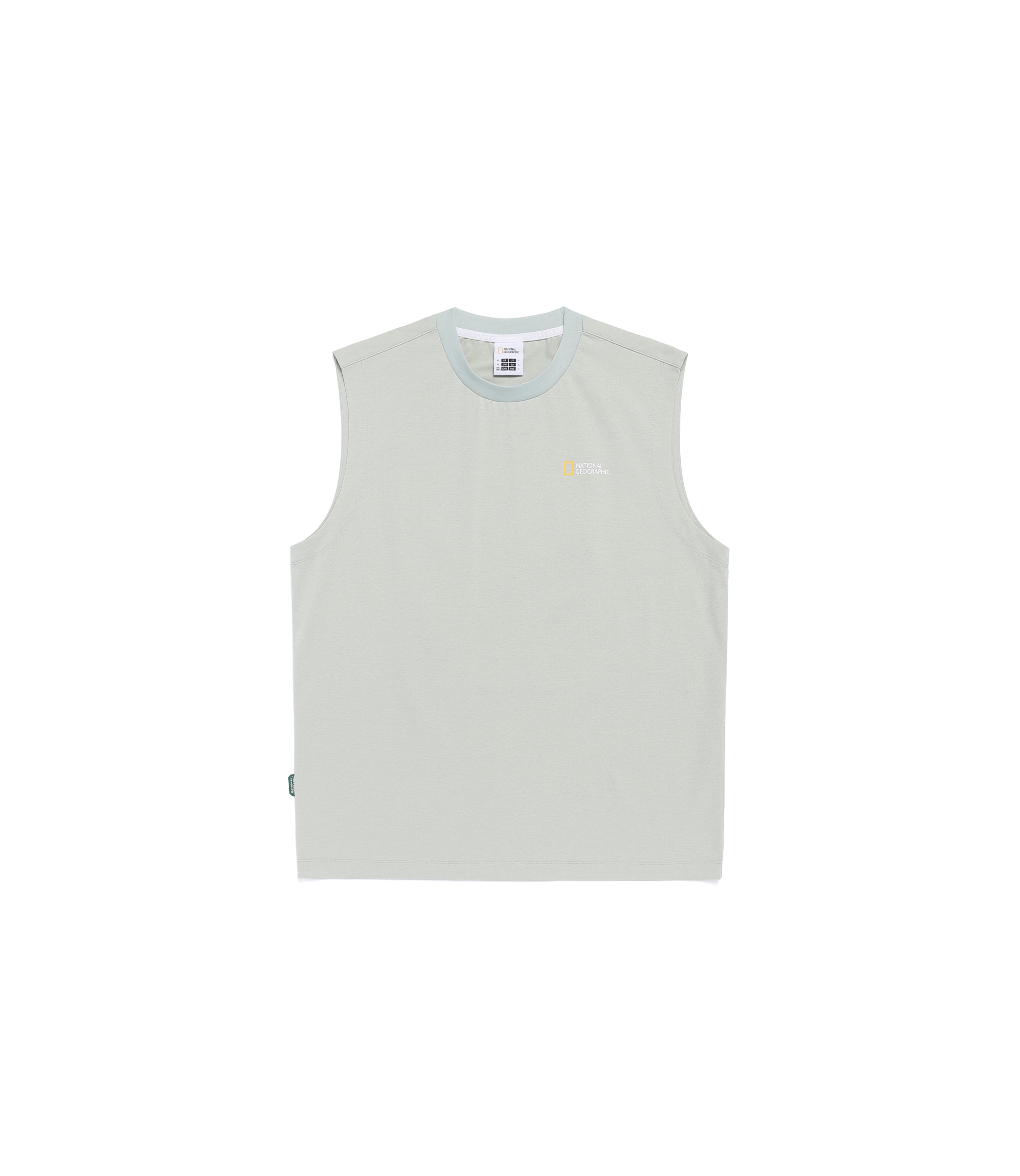Men's Crow Sorona Cool Touch Graphic Semi-Overfit Sleeveless Tee<br>JADE