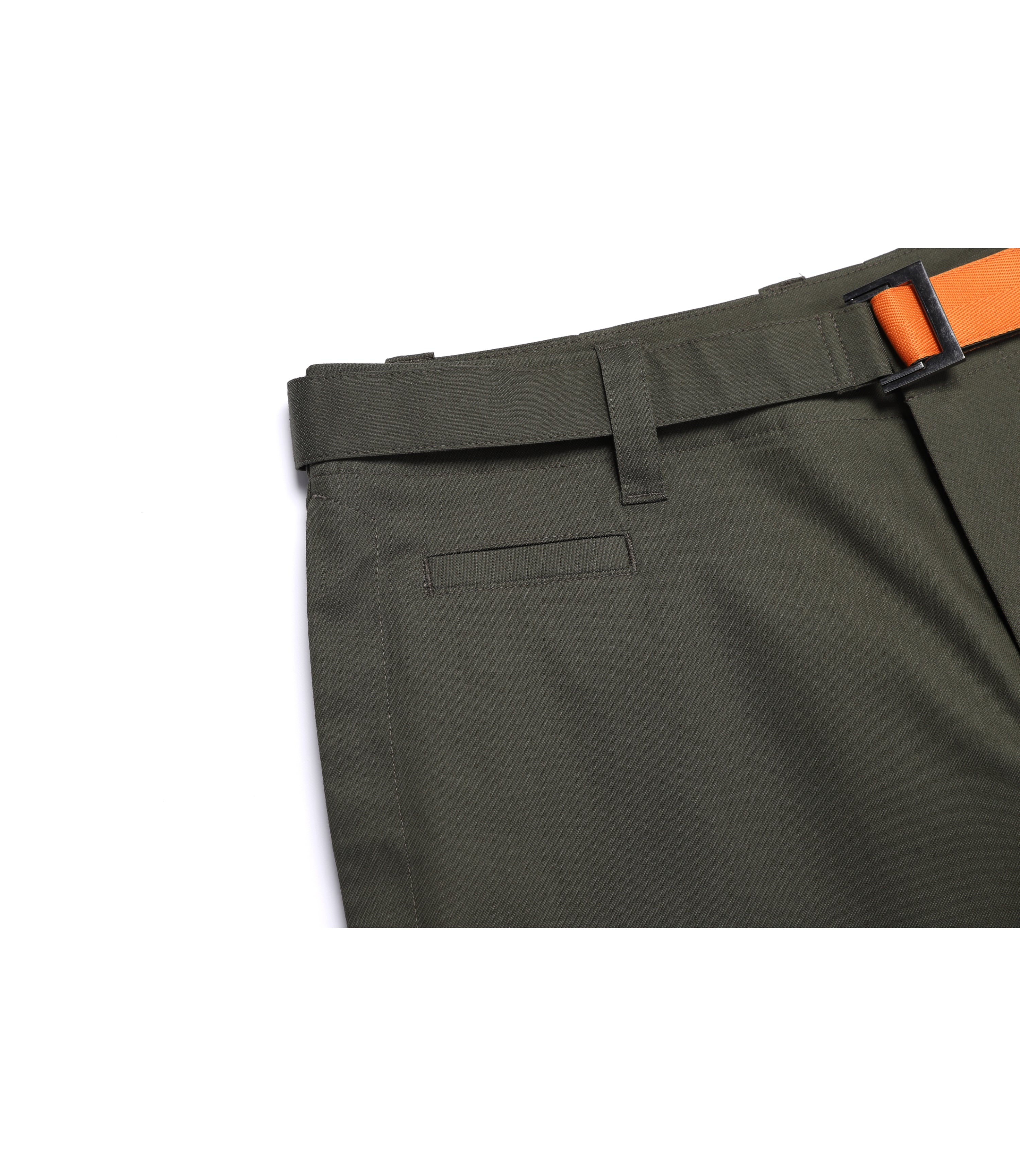 Men's NRN Belted Pants<br>OLIVE KHAKI