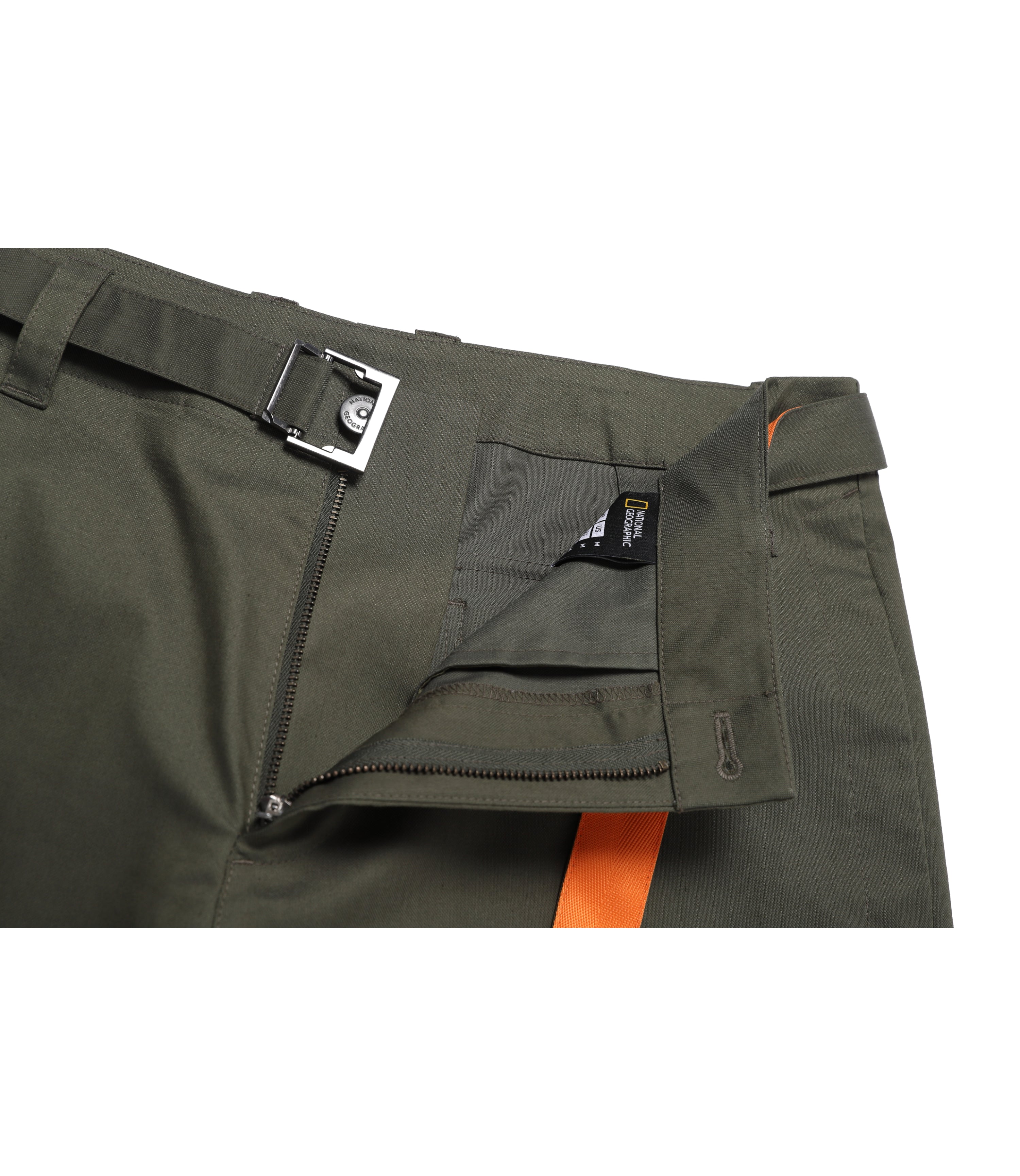 Men's NRN Belted Pants<br>OLIVE KHAKI
