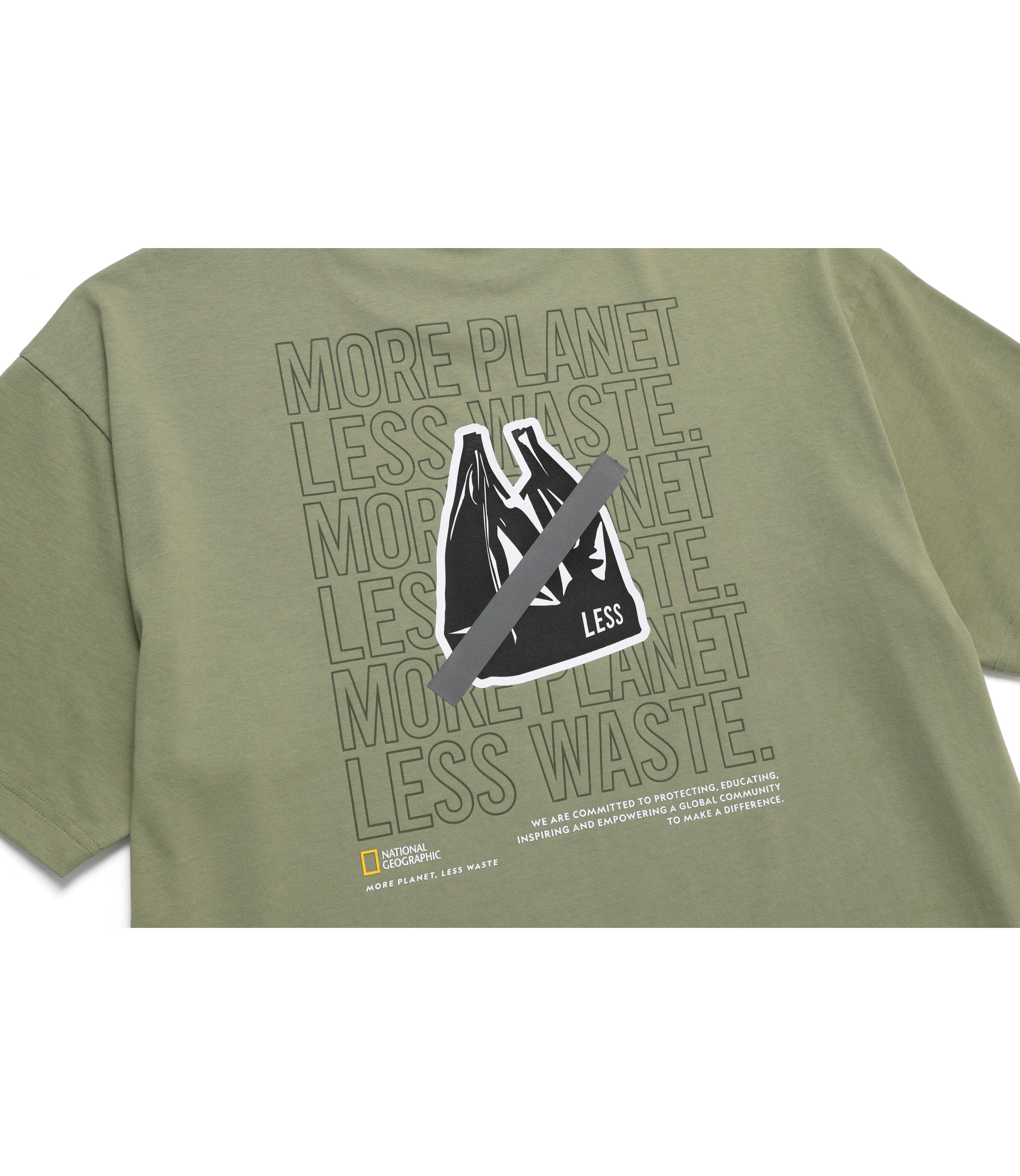 Unisex Graphic Short Sleeve Tee<br>LICHEN KHAKI