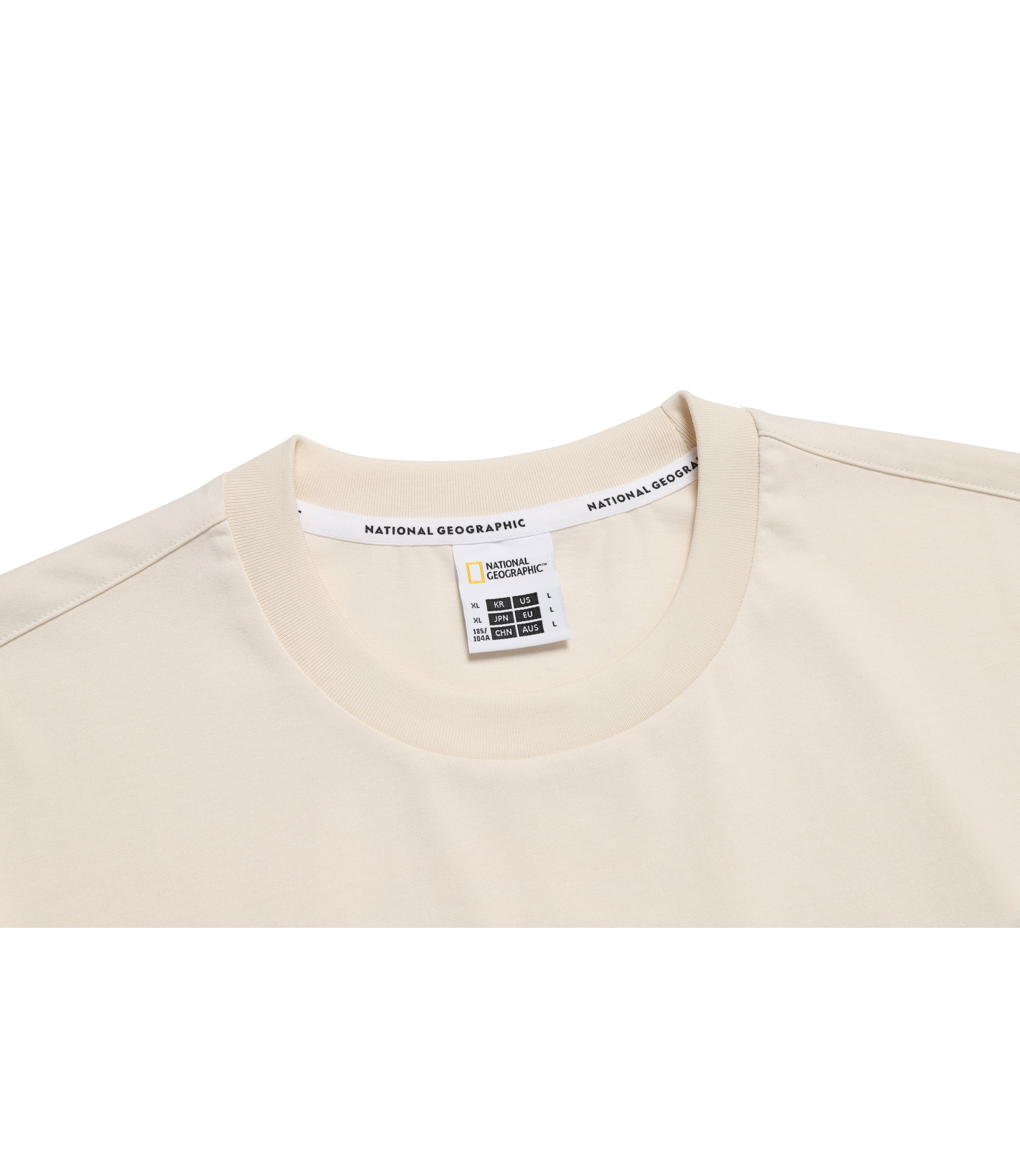 Unisex MANTELLA Logo Short Sleeve Tee<br>CRYSTAL BEIGE
