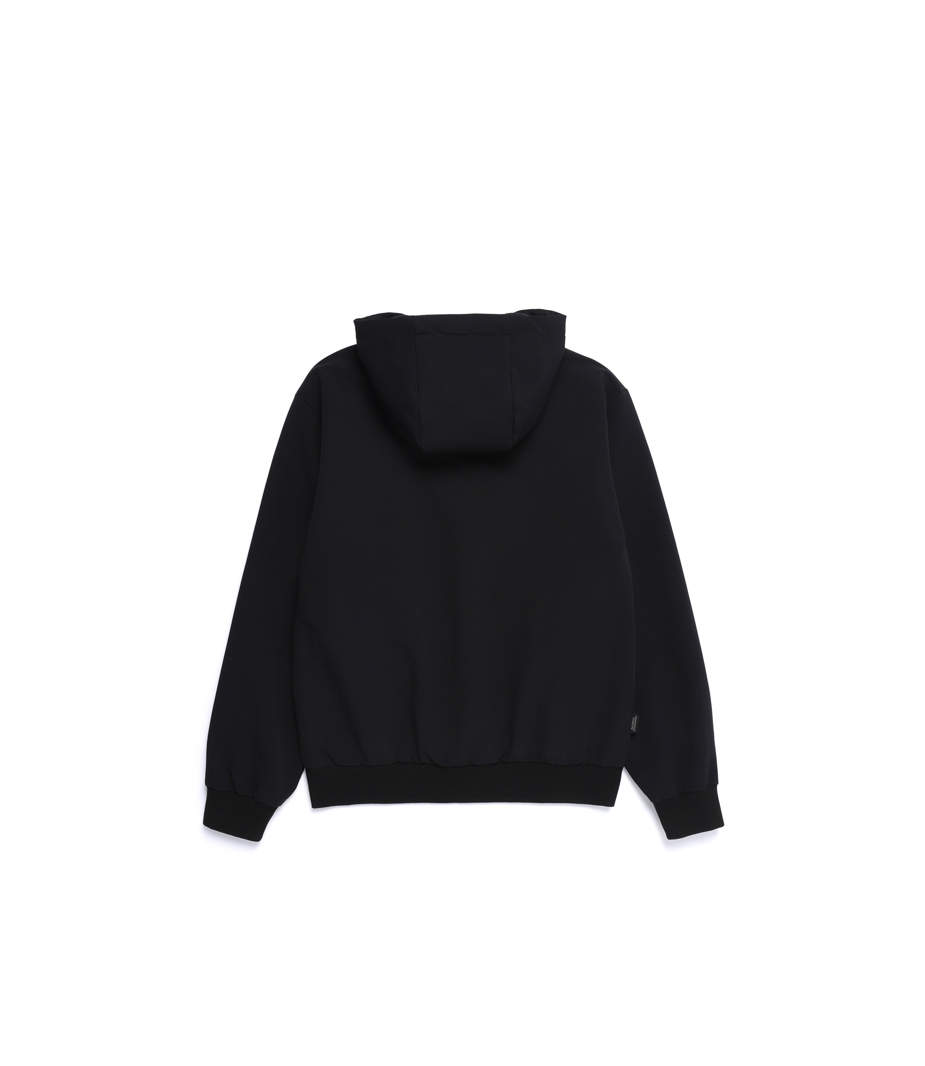 Unisex ARCHELON Double Warm Woven Zip-Up Hoodie<br>BLACK