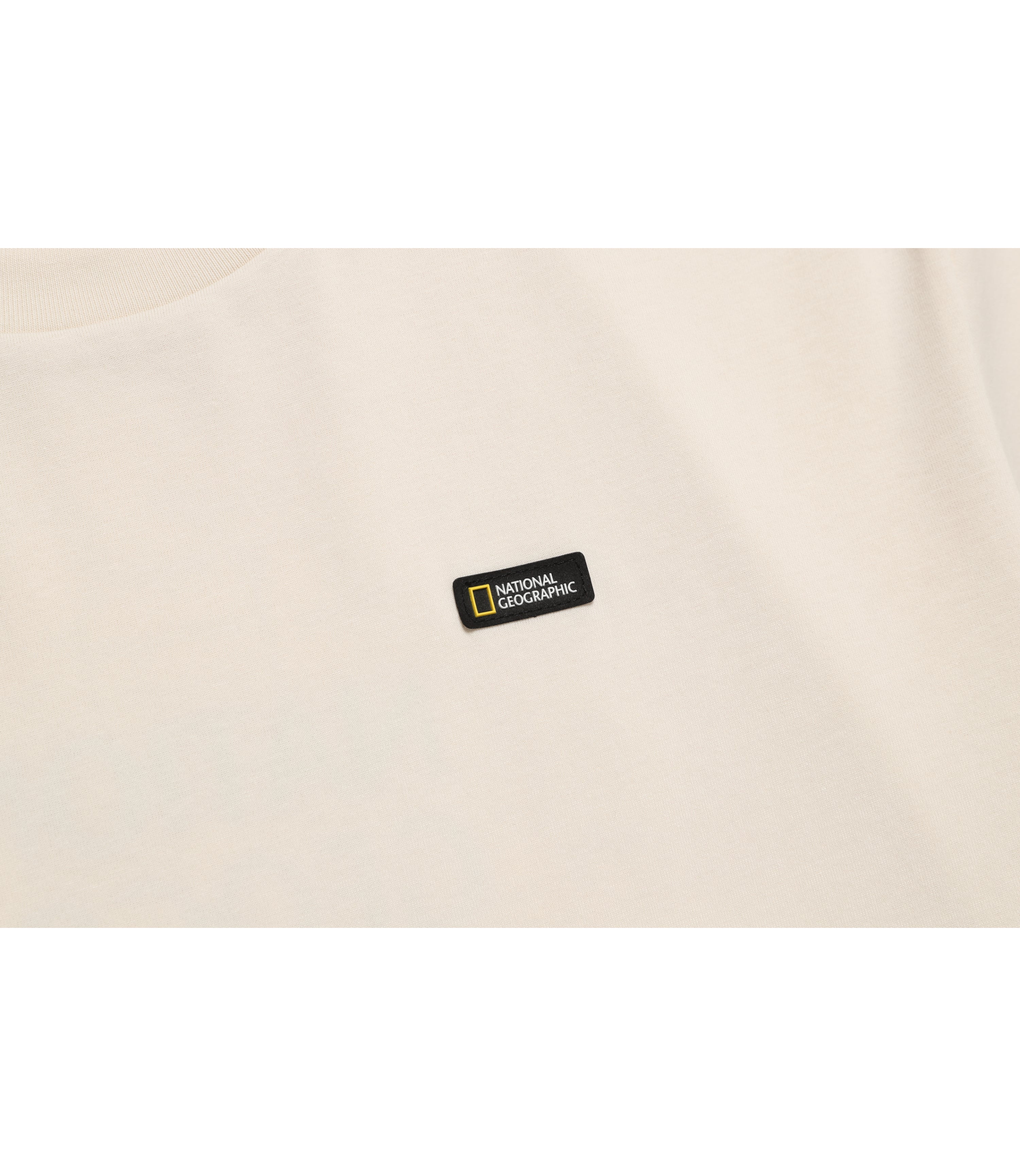 Unisex MANTELLA Logo Short Sleeve Tee<br>CRYSTAL BEIGE