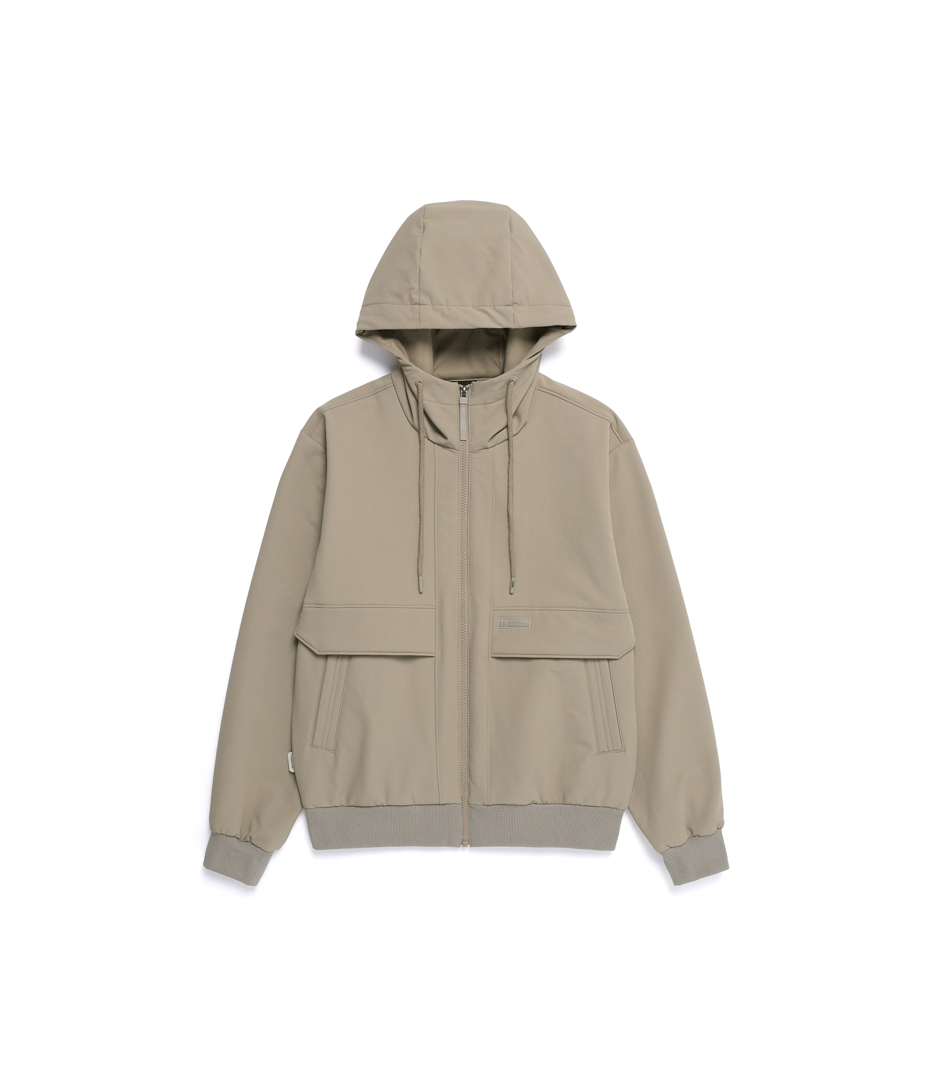 Unisex ARCHELON Double Warm Woven Zip-Up Hoodie<br>OAK BEIGE
