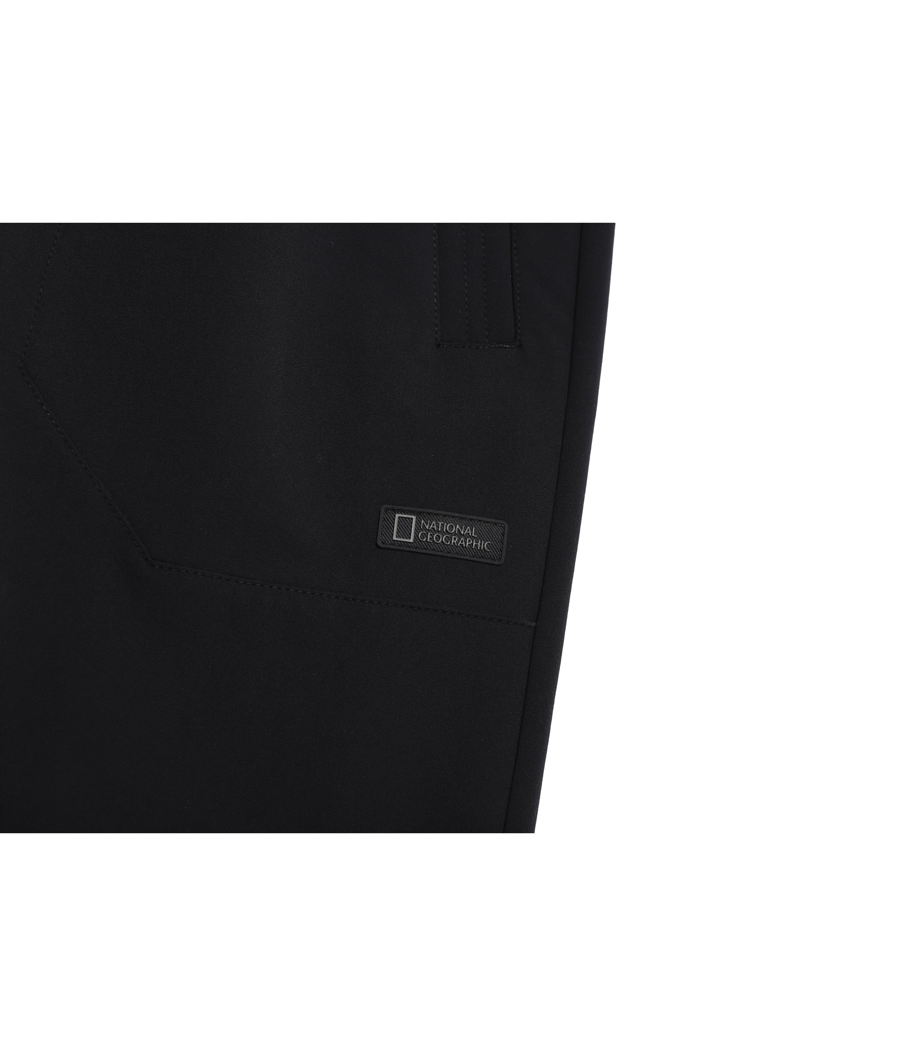 Unisex ARCHELON Double Warm Brushed Woven Pants<br>BLACK