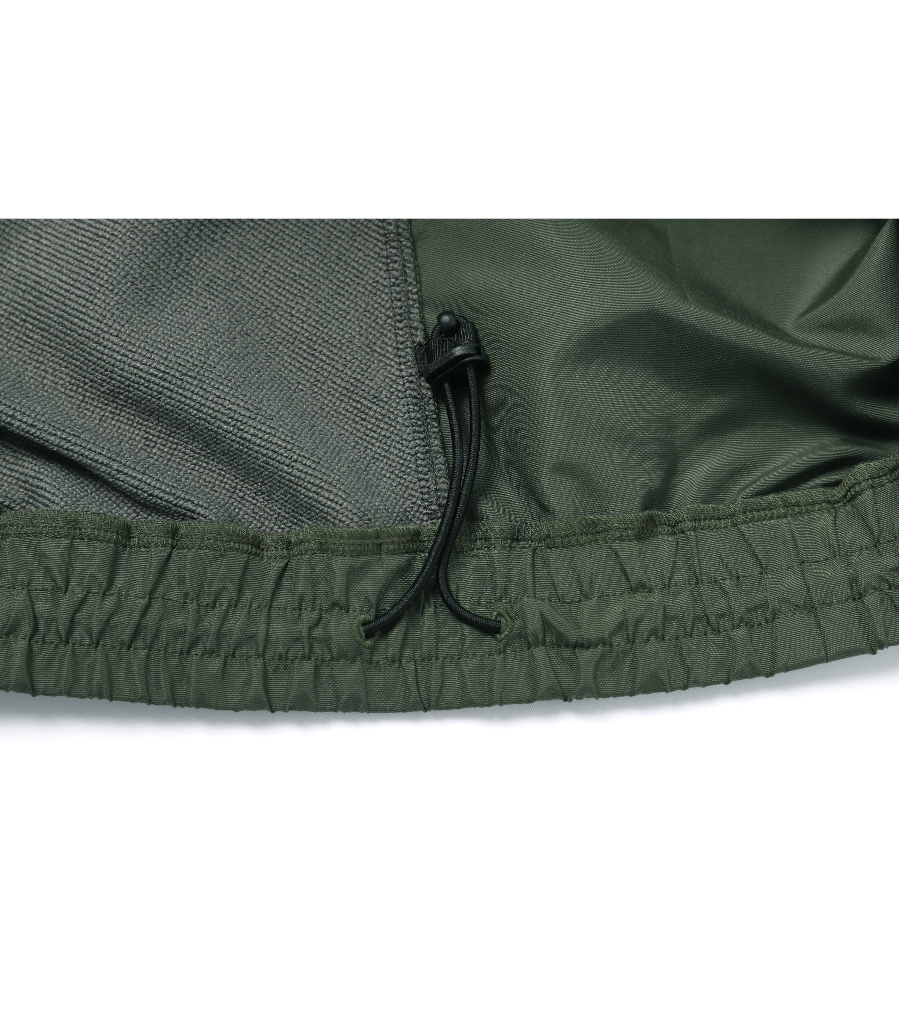 Men's NRN Hybrid Semi-Over Fit Hoodie<br>KHAKI