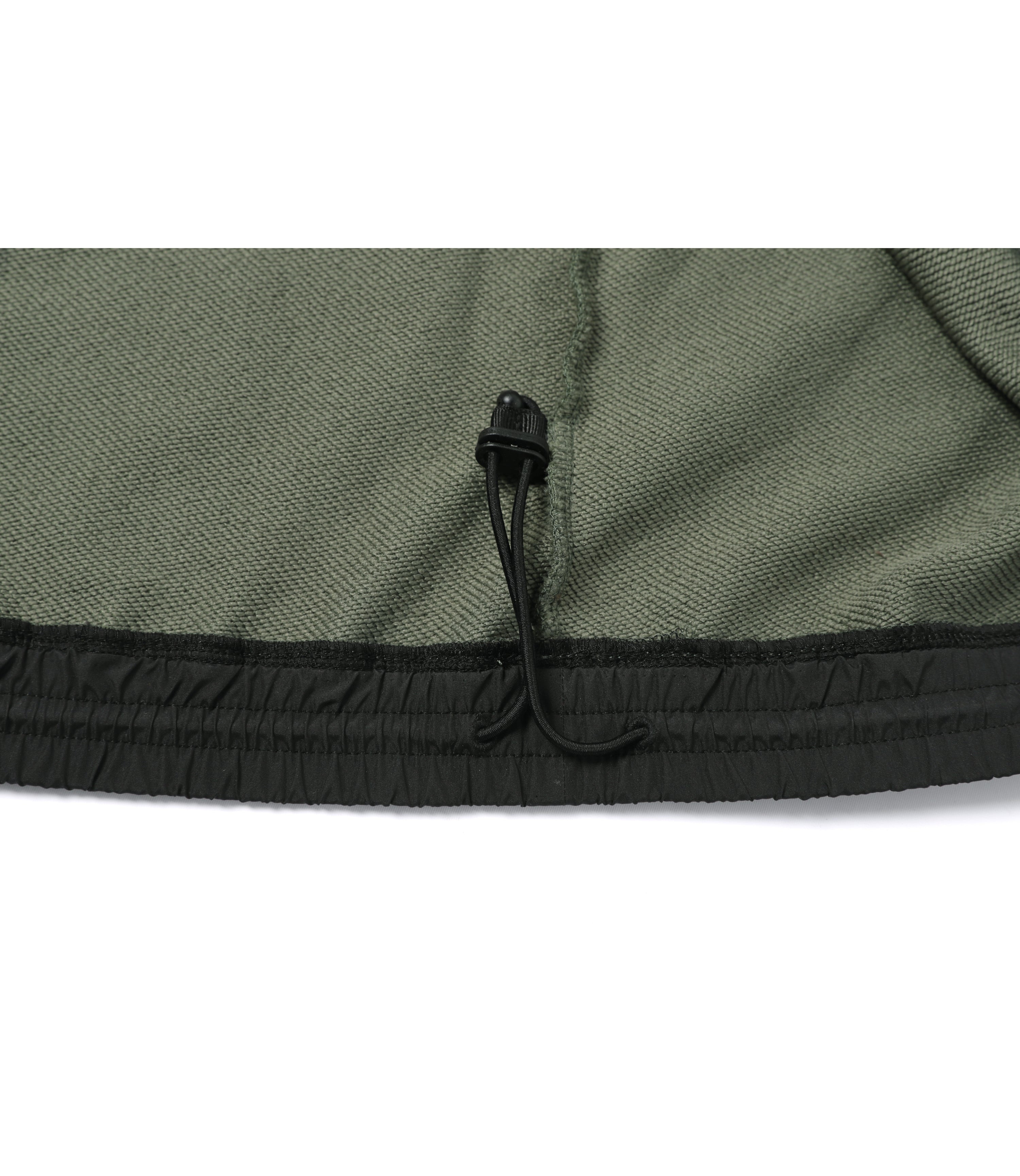 Men's NRN Hybrid Semi-Oversized Pocket Sweatshirt<br>MILITARY KHAKI