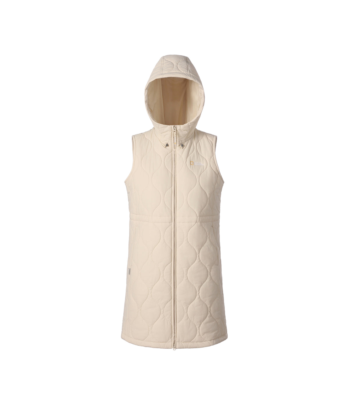 Women's ELK Padded Vest Dress<br>SILVER BIRCH