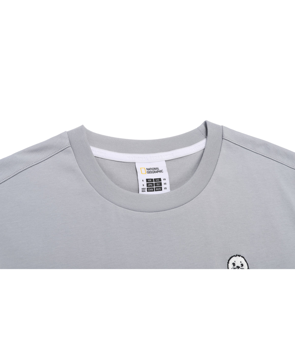 Women's Animal Graphic Point Short Sleeve T-Shirt<br>STONE BLUE