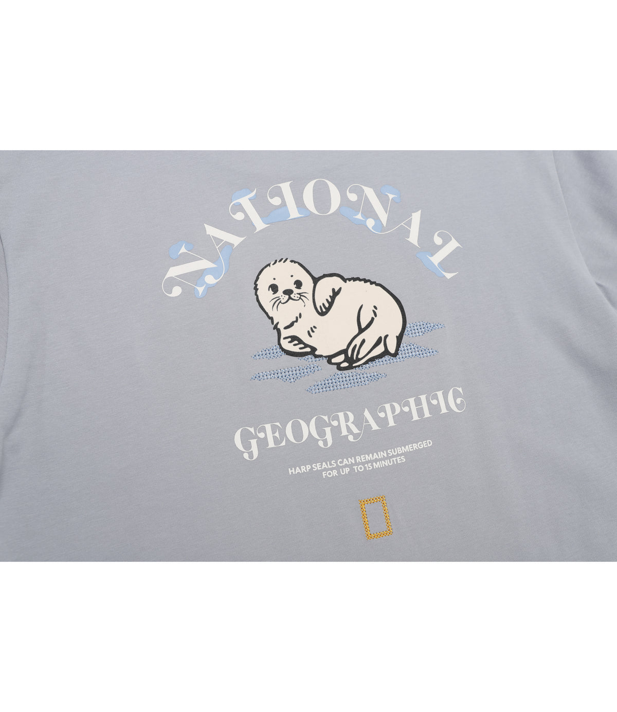 Women's Animal Graphic Point Short Sleeve T-Shirt<br>STONE BLUE