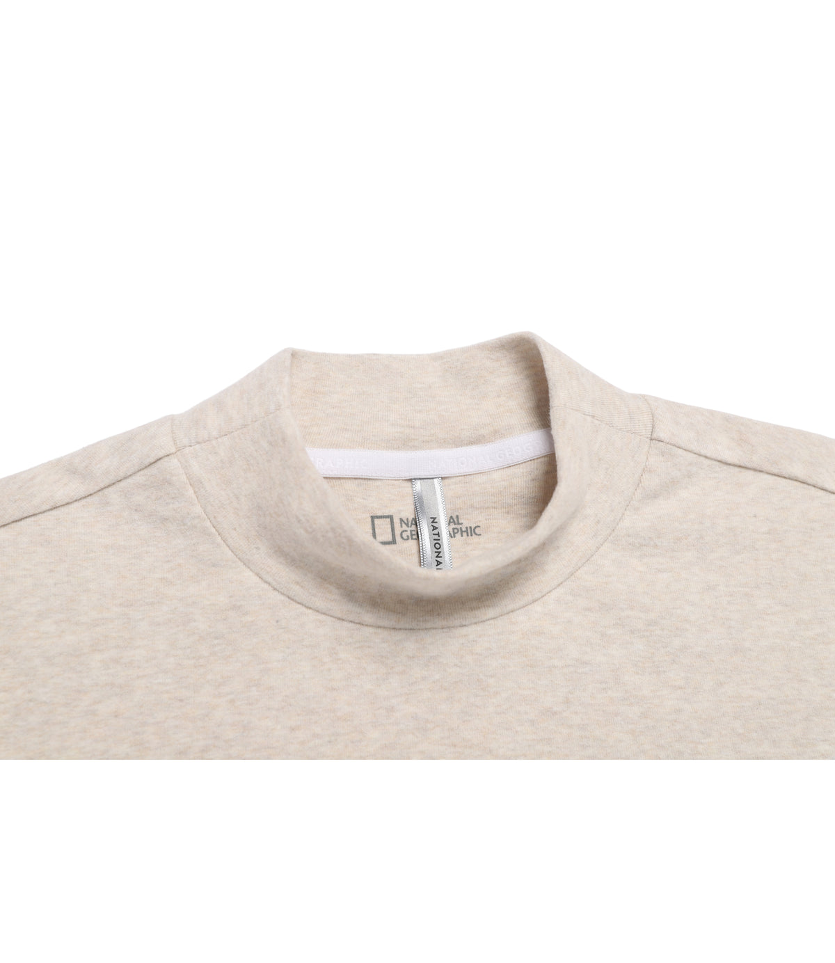 Women's Half-Neck Brushed Long Sleeve Tee<br>SILVER BIRCH