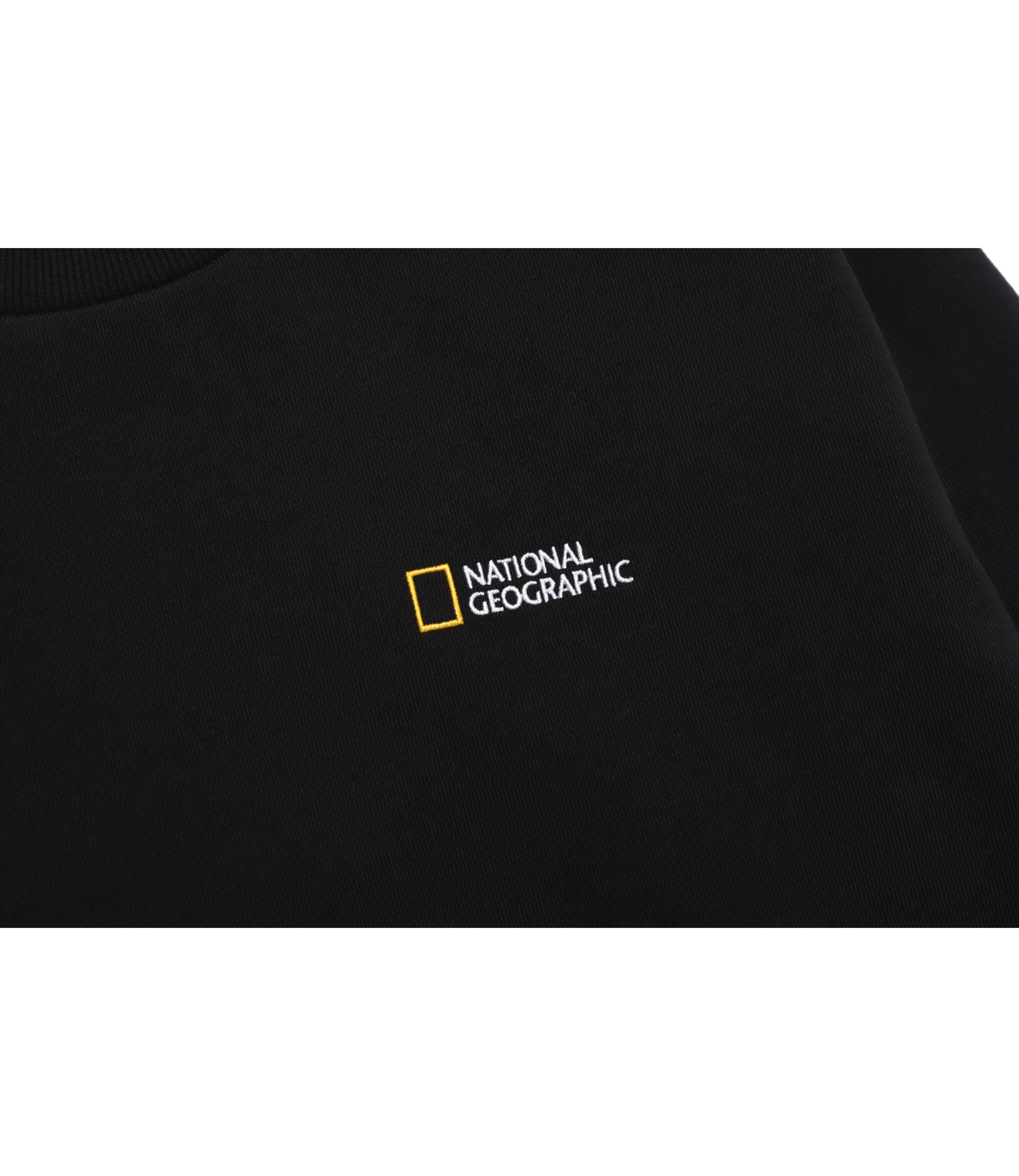 Unisex FOLHAS Small Logo Sweatshirt<br>BLACK