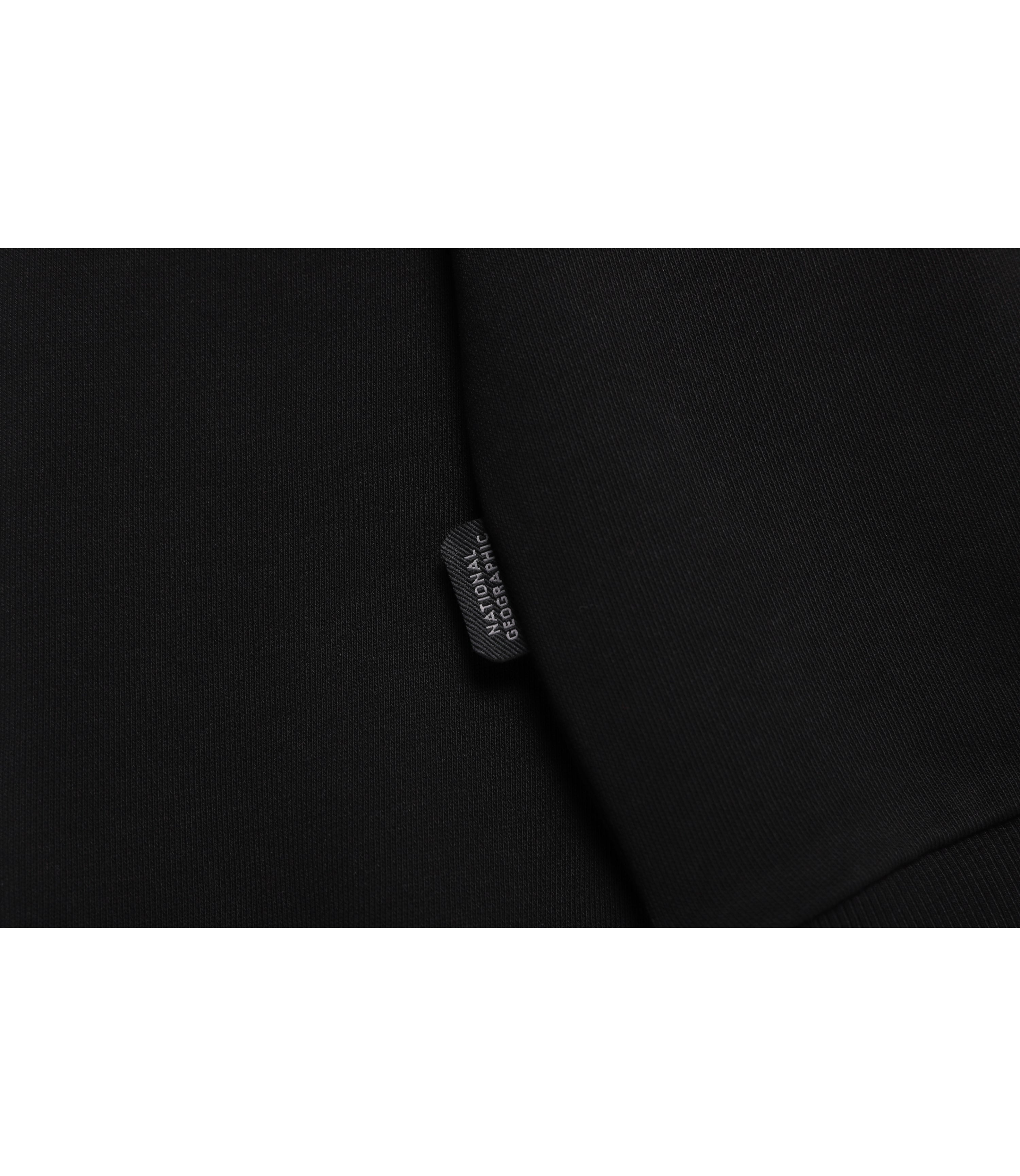 Unisex FOLHAS Small Logo Sweatshirt<br>BLACK