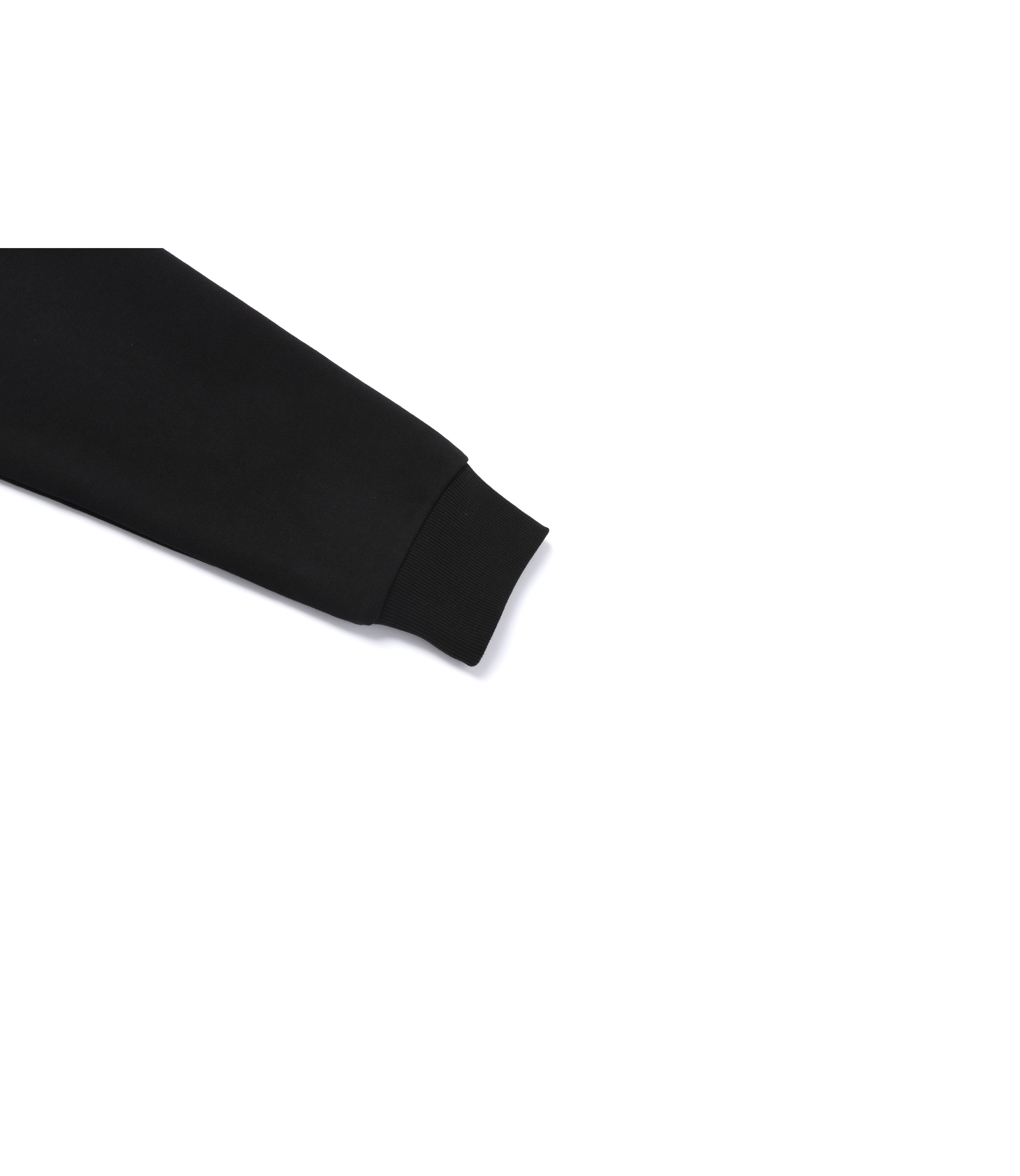 Unisex FOLHAS Small Logo Sweatshirt<br>BLACK