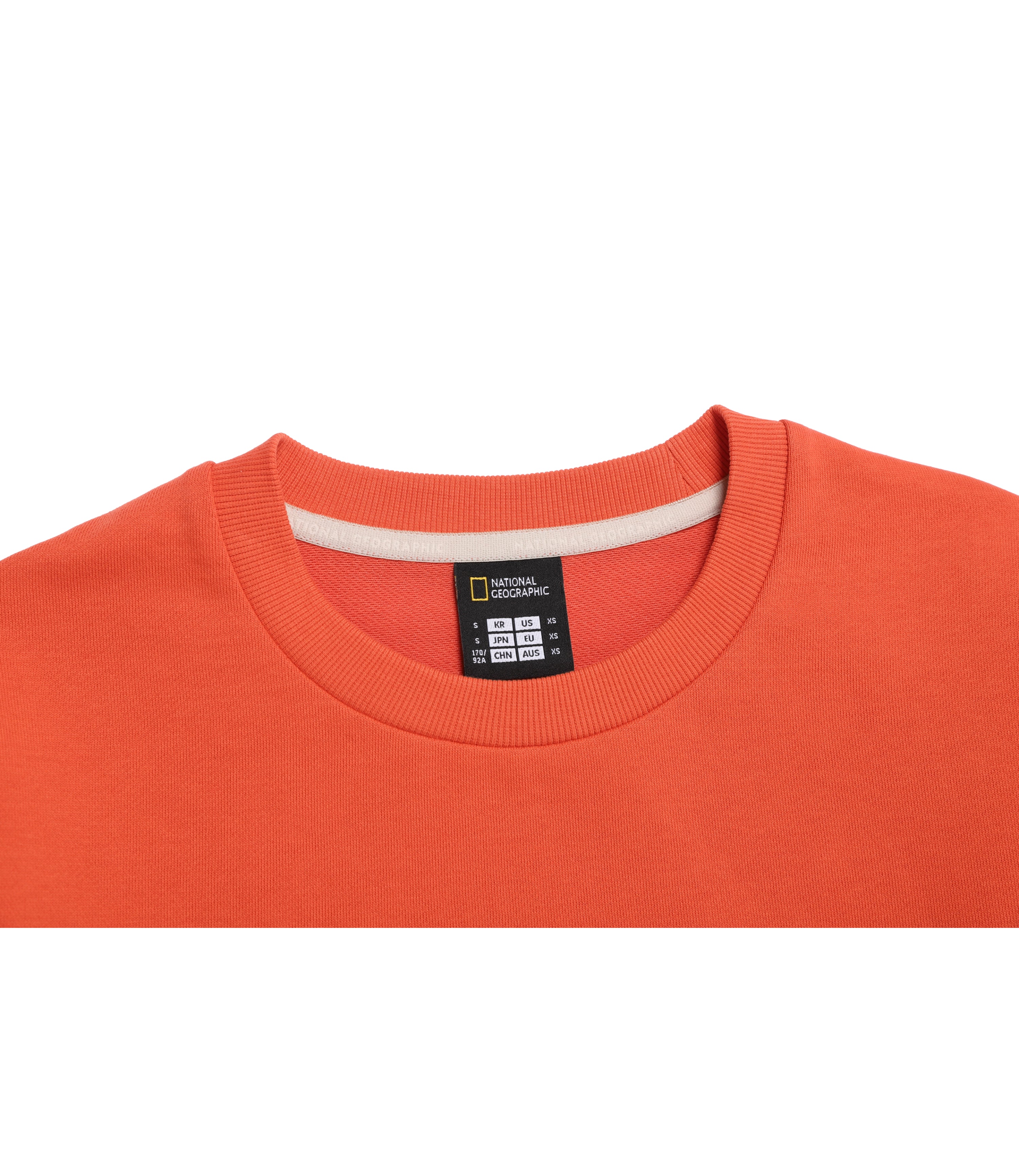 Unisex FOLHAS Small Logo Sweatshirt<br>L/ORANGE