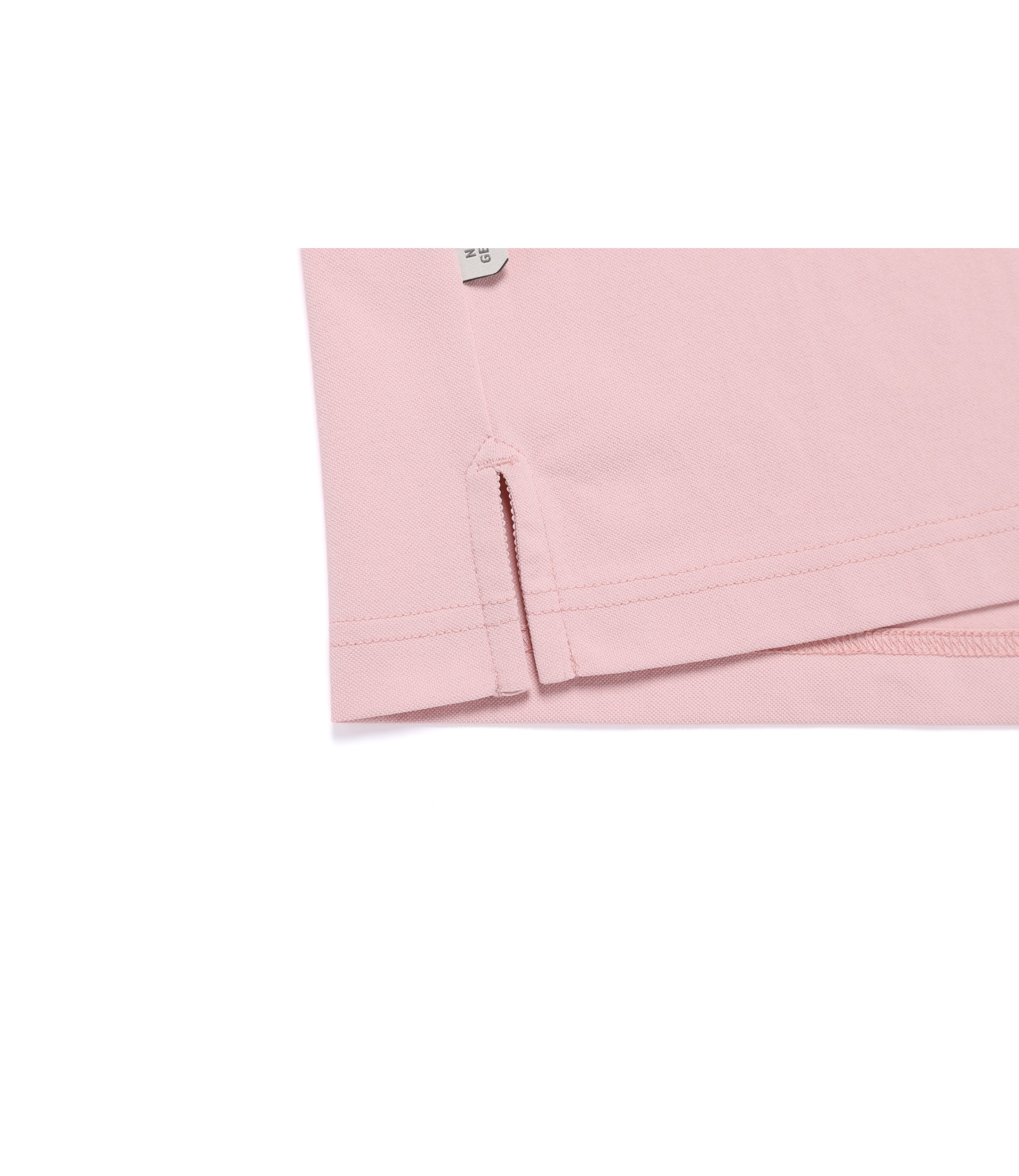 Unisex Caridi Pique Short Sleeve Collar Tee<br>SILVER PINK