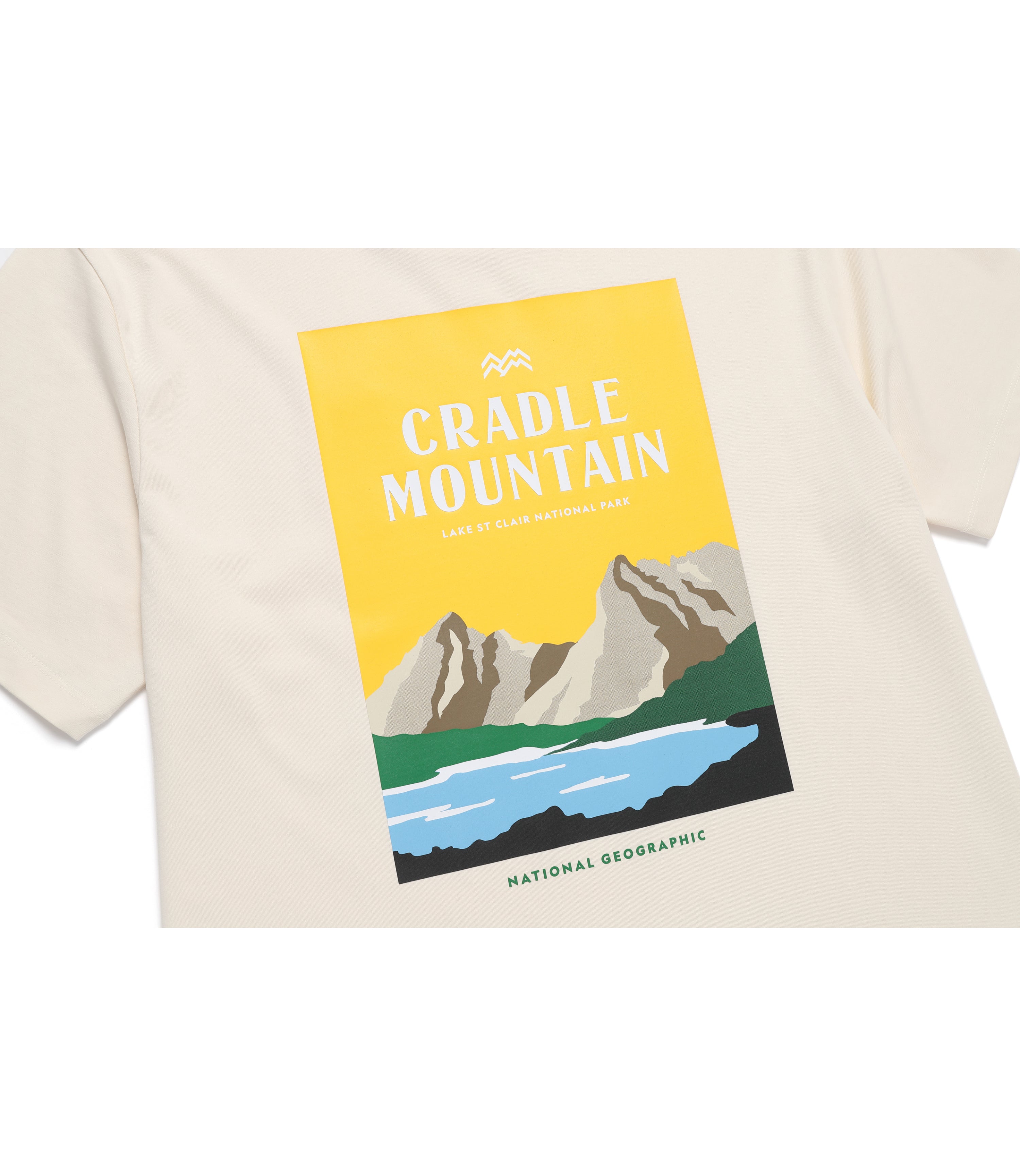 Unisex Mountain Graphic REGEN ASKIN Short Sleeve Tee<br>BUTTER