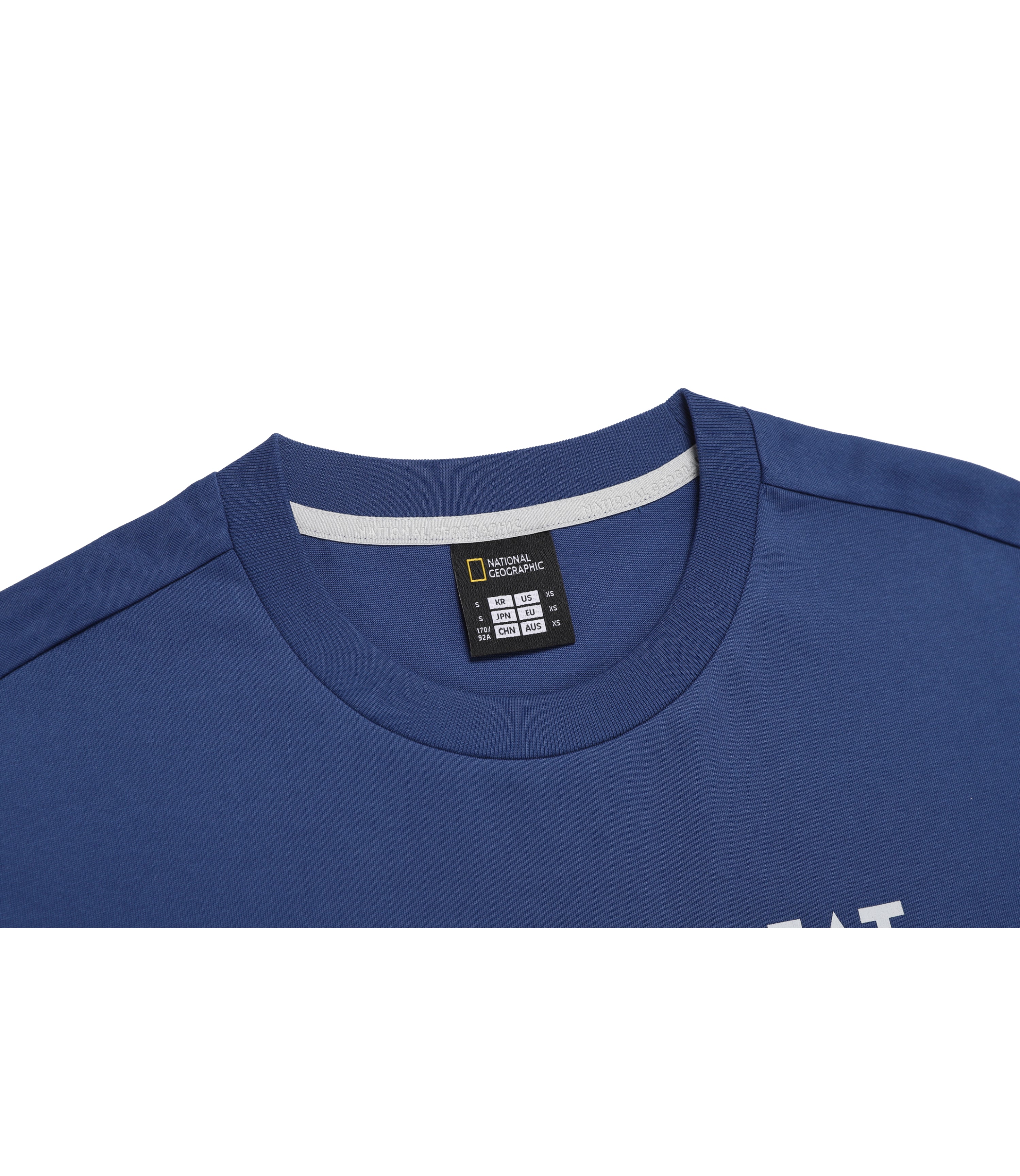Unisex AVIS Aerosilver Big Graphic Semi-Overfit Short Sleeve Tee<br>DARK BLUE