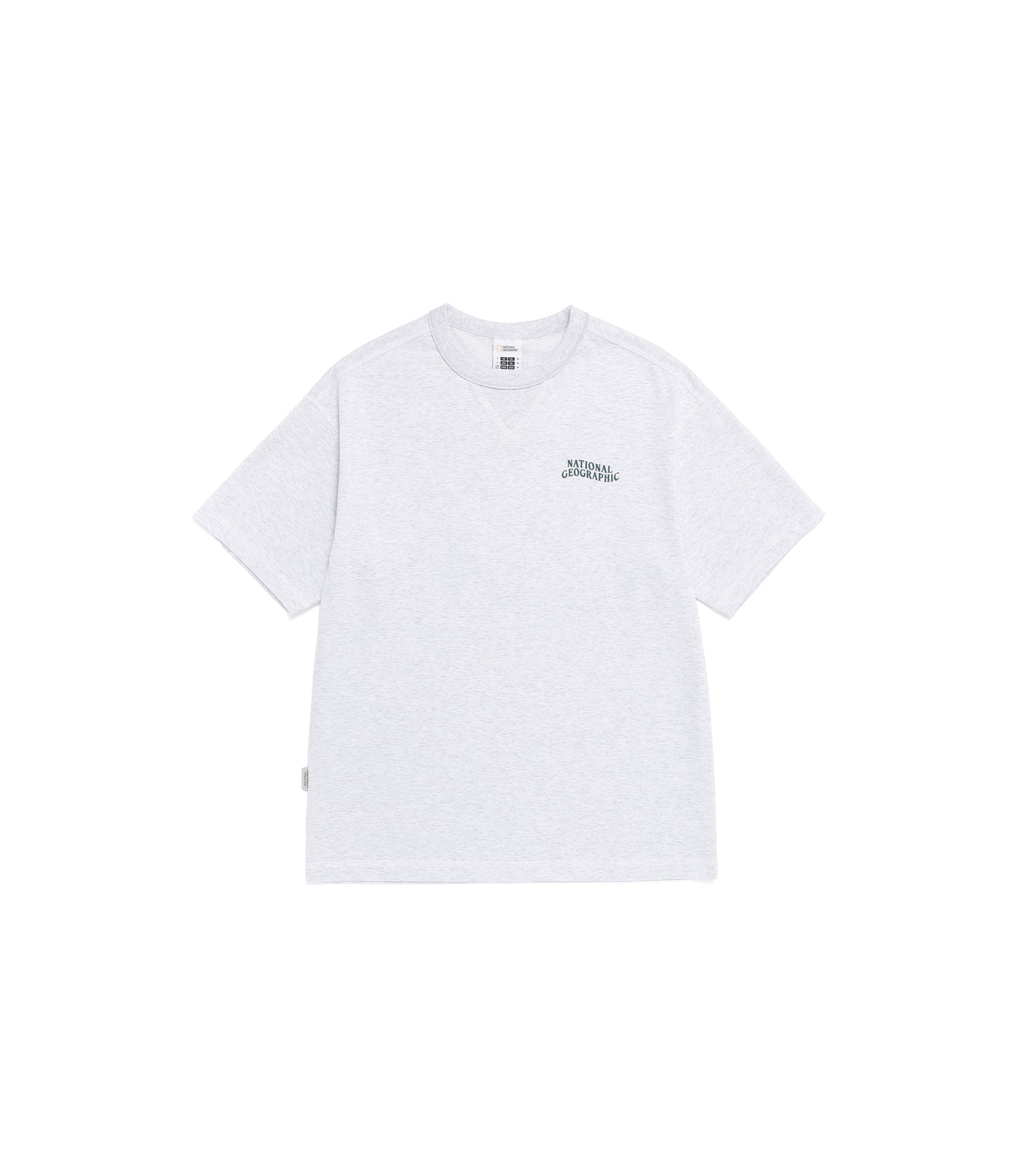 Unisex AVIS Aerosilver Graphic Semi-Overfit Gusset Detail Short Sleeve<br>LM/GREY