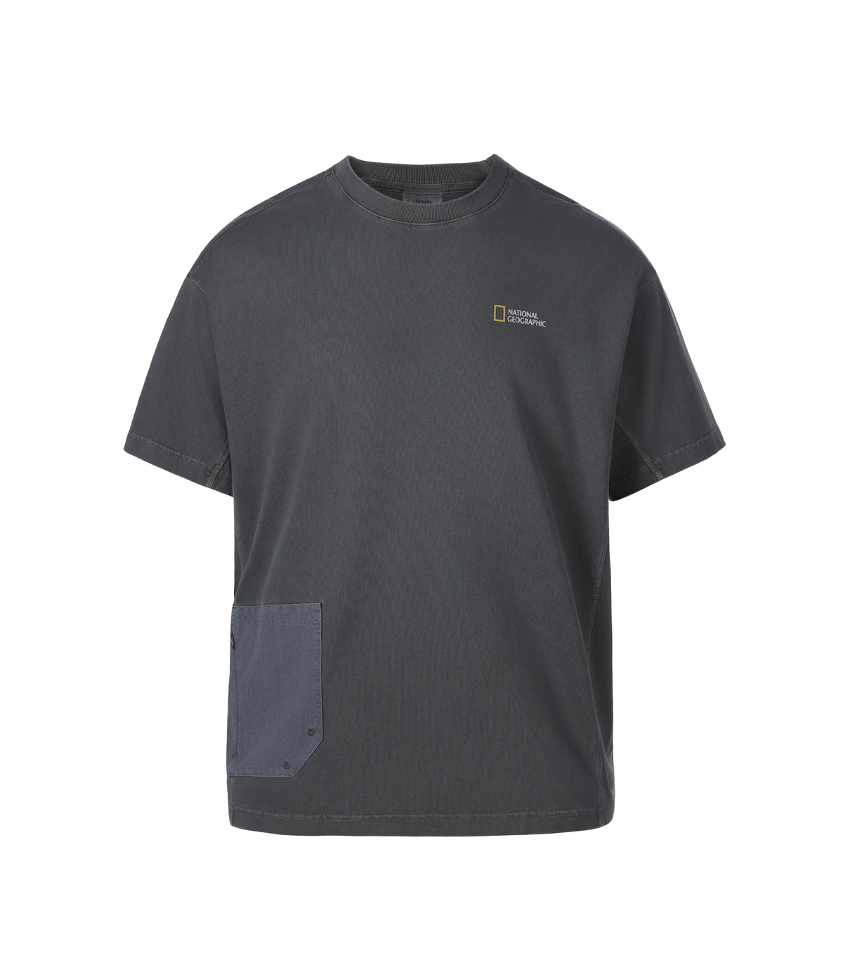 Unisex Garment-Dyed Pocket Short Sleeve Tee<br>WOOD GREY