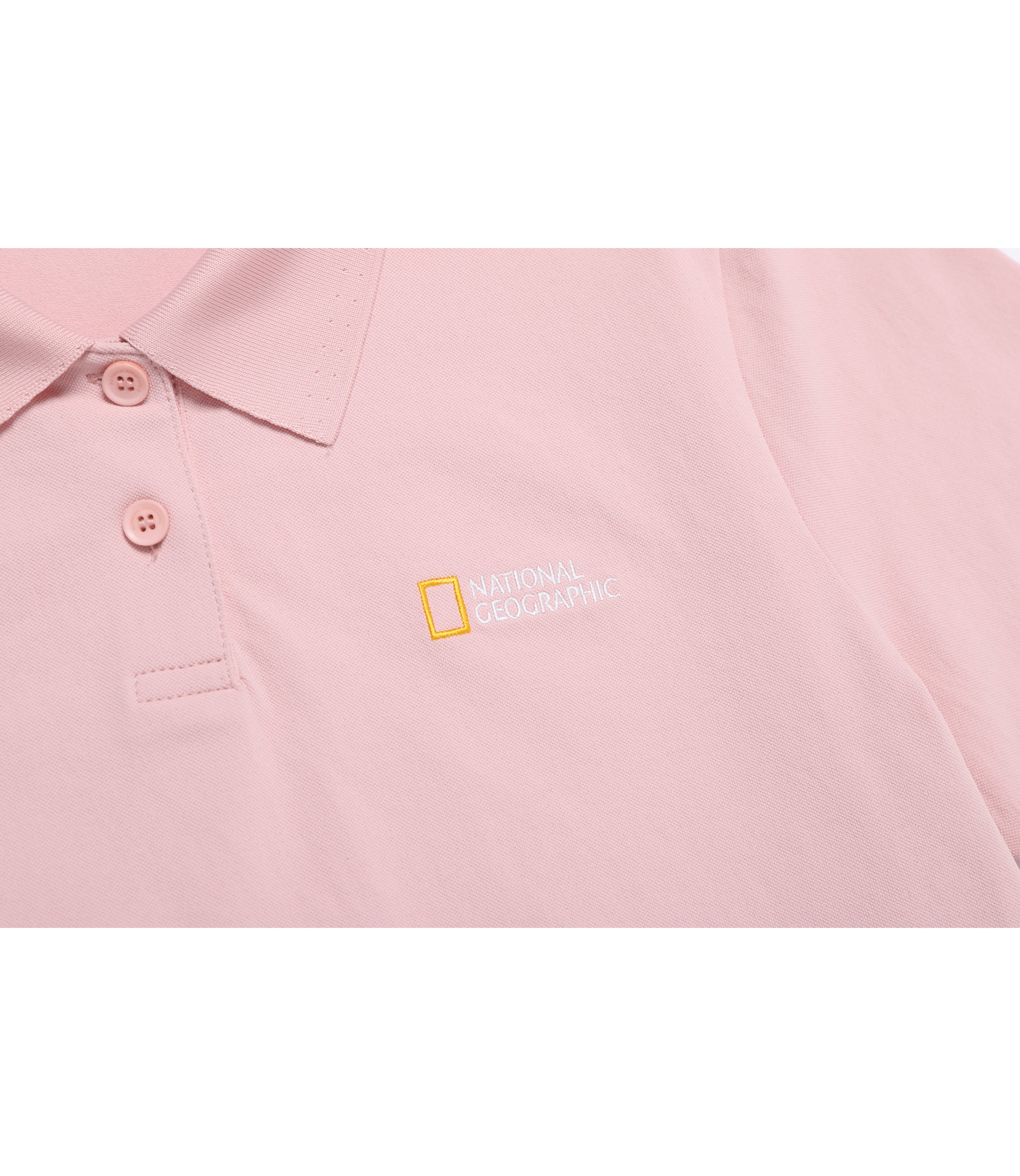Women's Caridi Pique Short Sleeve Collar Tee<br>SILVER PINK