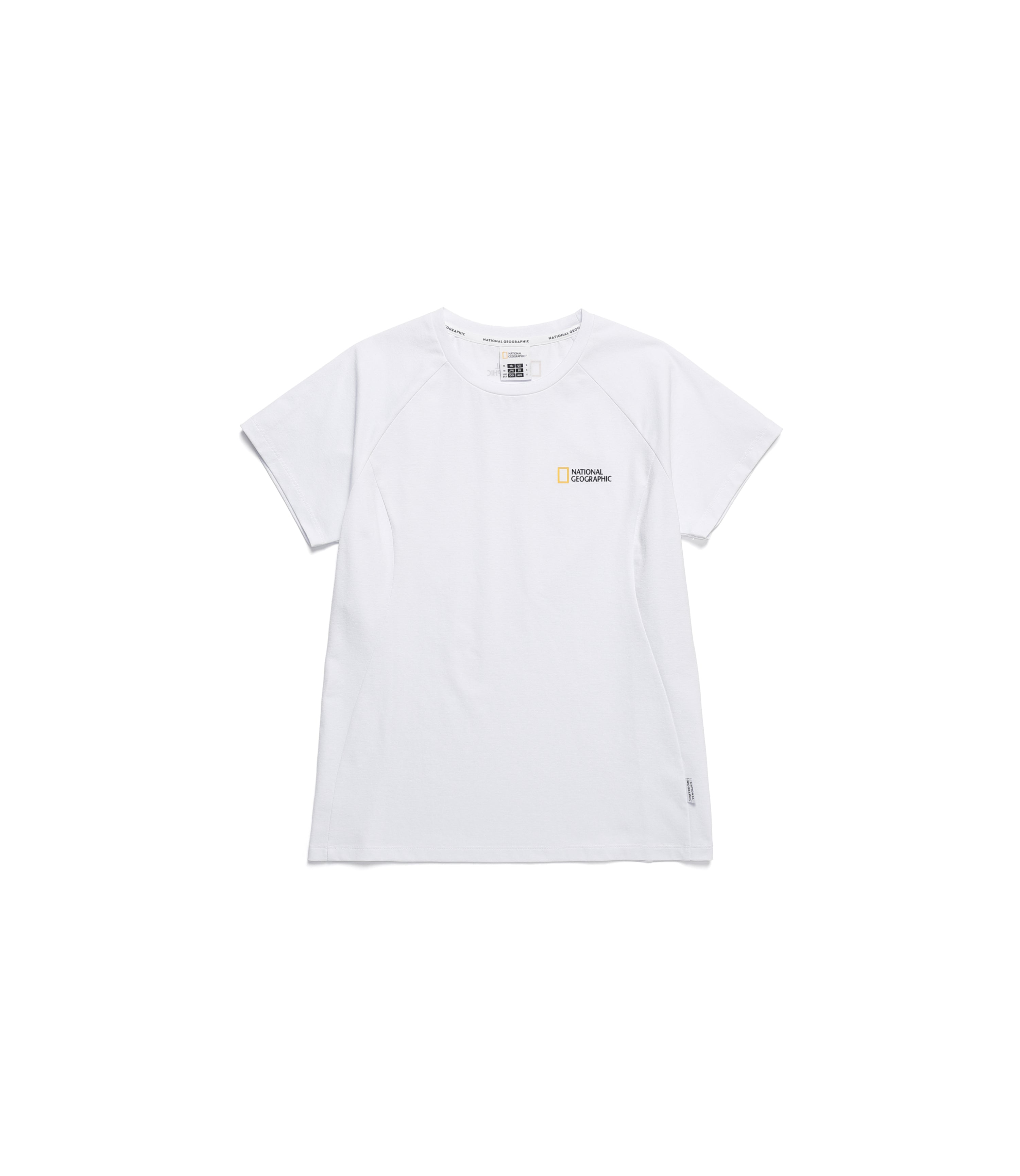 Women's Crow Coolmax Small Logo Short Sleeve Tee<br>WHITE