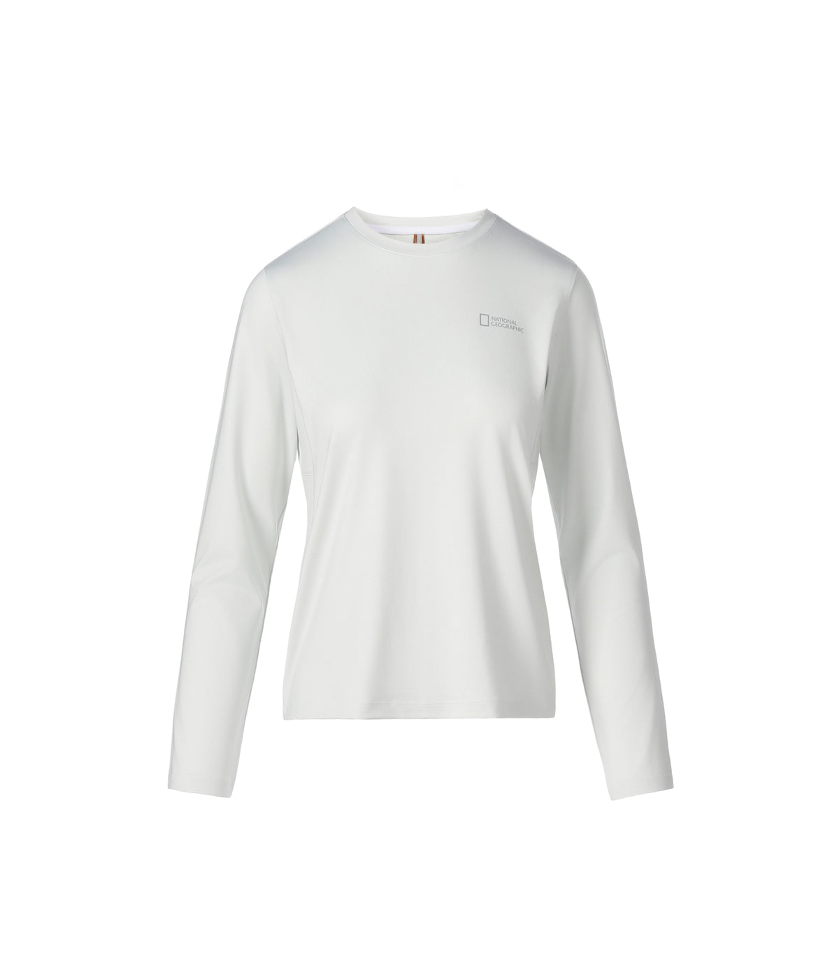Women's Carp Small Logo Basic-Fit Long Sleeve Tee<br>O/WHITE