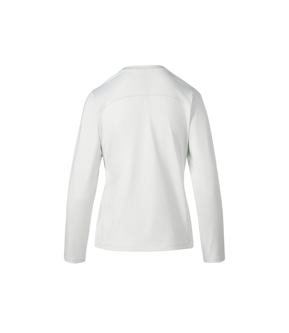 Women's Carp Small Logo Basic-Fit Long Sleeve Tee<br>O/WHITE