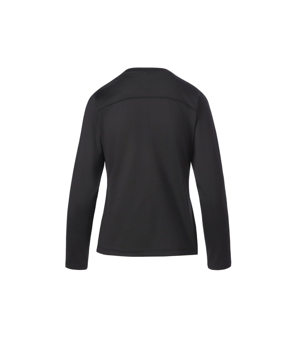 Women's Carp Small Logo Basic-Fit Long Sleeve Tee<br>BLACK