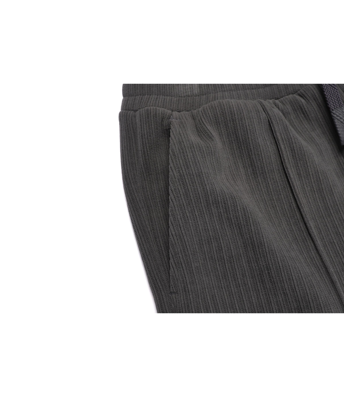 Women's Fabric-Mix Regular Fit Bootcut Pants<br>IRON GREY