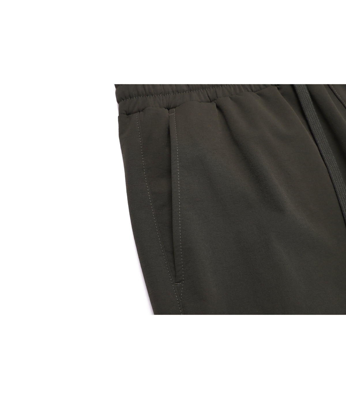 Unisex ARCHELON Double-Warm Brushed Woven Regular Fit Straight Cargo Pants<br>CHARCOAL KHAKI