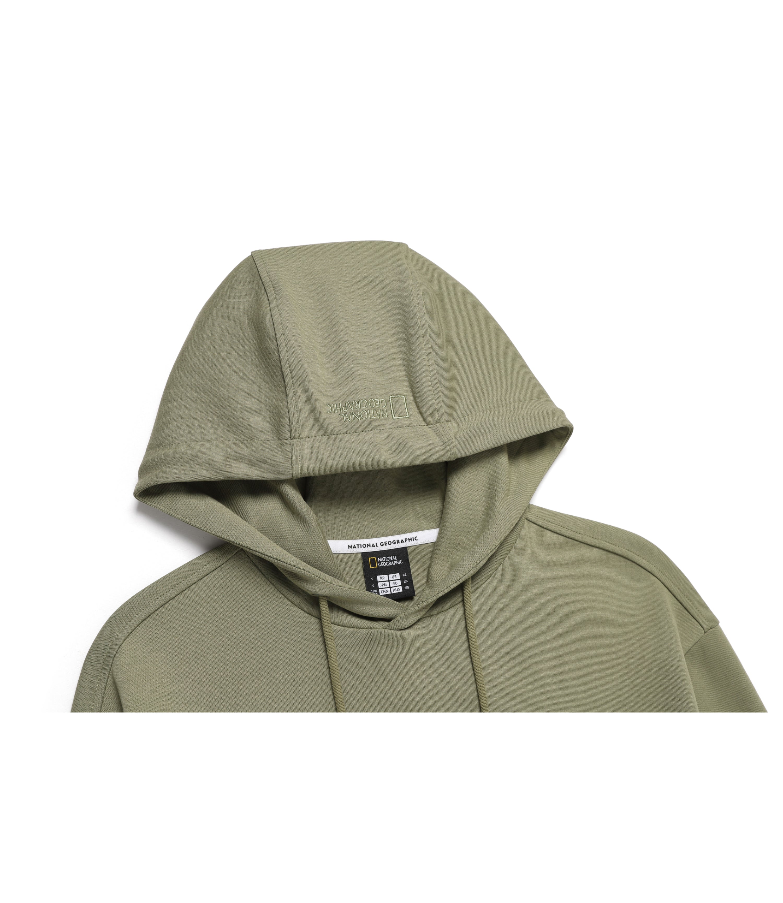 Unisex NRN Woven Matched Out-Pocket Hoodie<br>LICHEN KHAKI