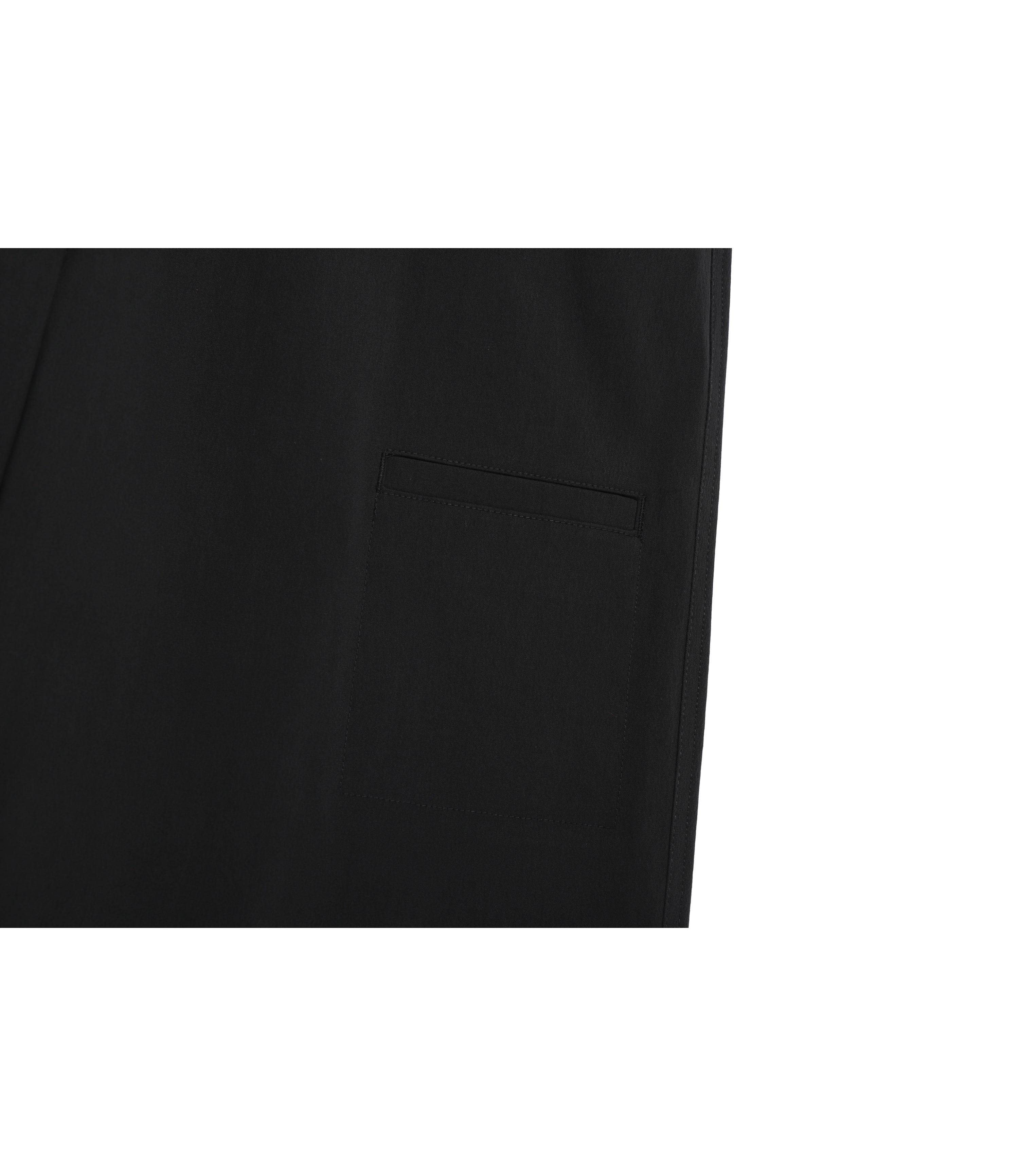 Unisex Semi-Loose Straight Pants<br>BLACK