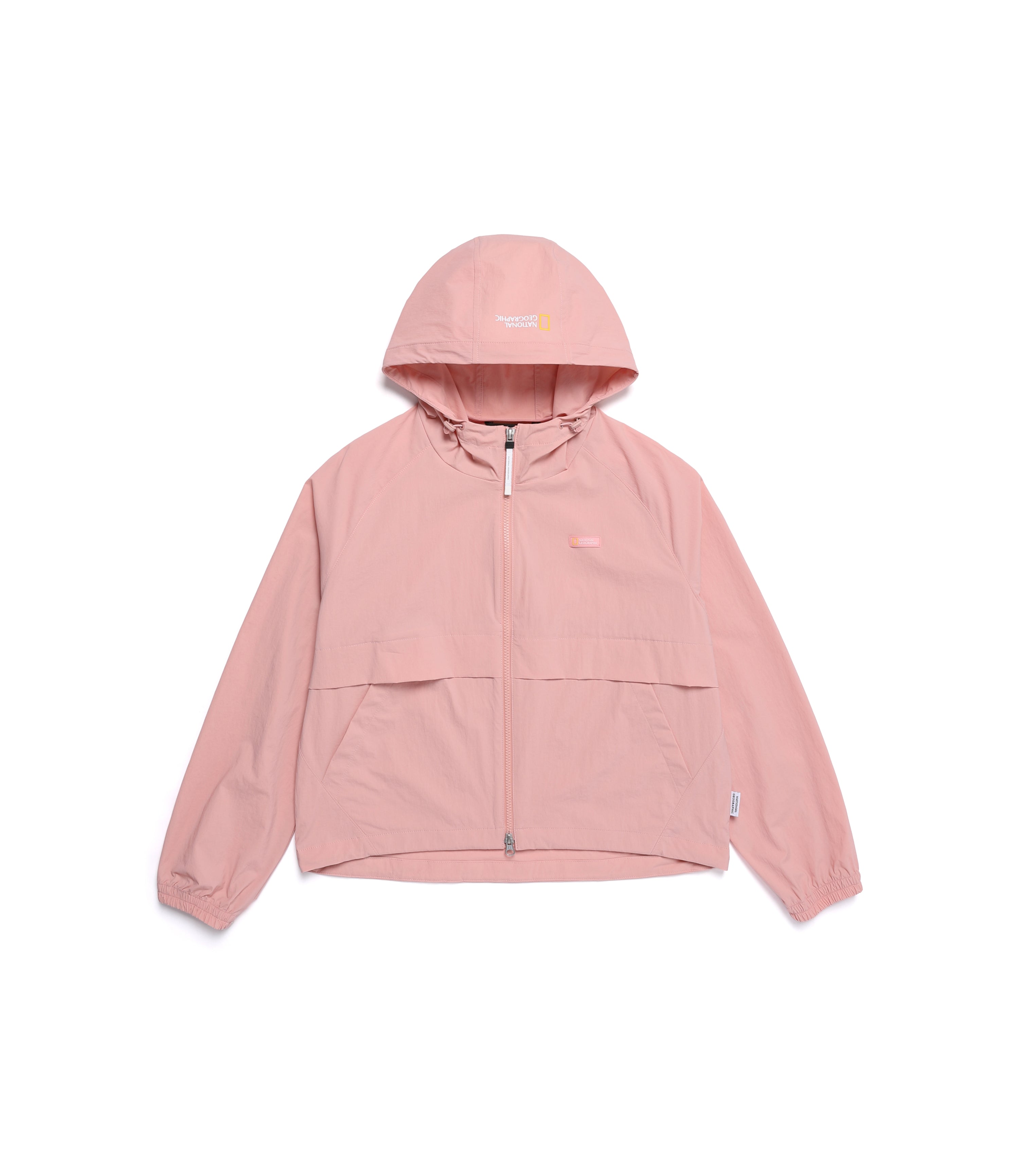 Women's CYGNUS Woven Stretch Full Zip Up Hooded Jacket<br>DARK PEACH