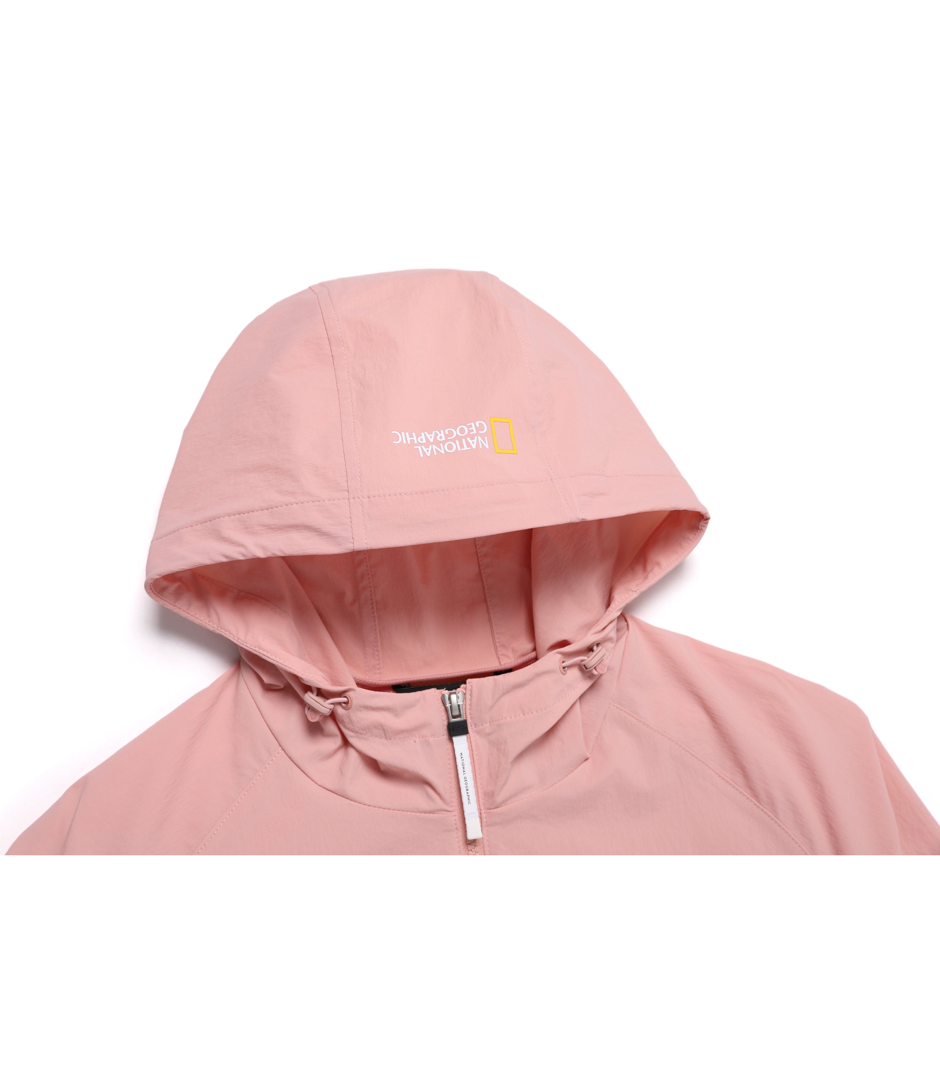 Women's CYGNUS Woven Stretch Full Zip Up Hooded Jacket<br>DARK PEACH