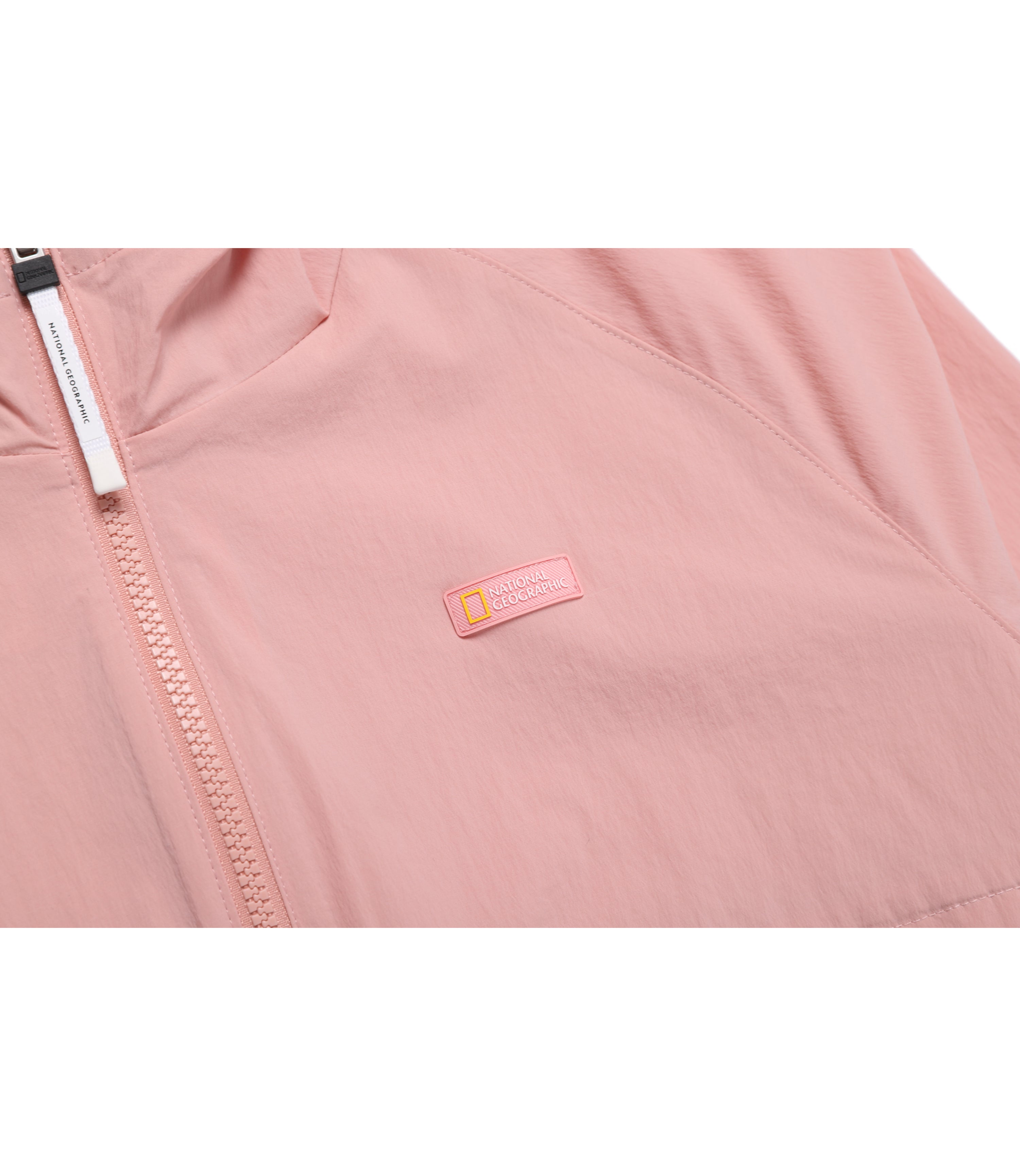 Women's CYGNUS Woven Stretch Full Zip Up Hooded Jacket<br>DARK PEACH