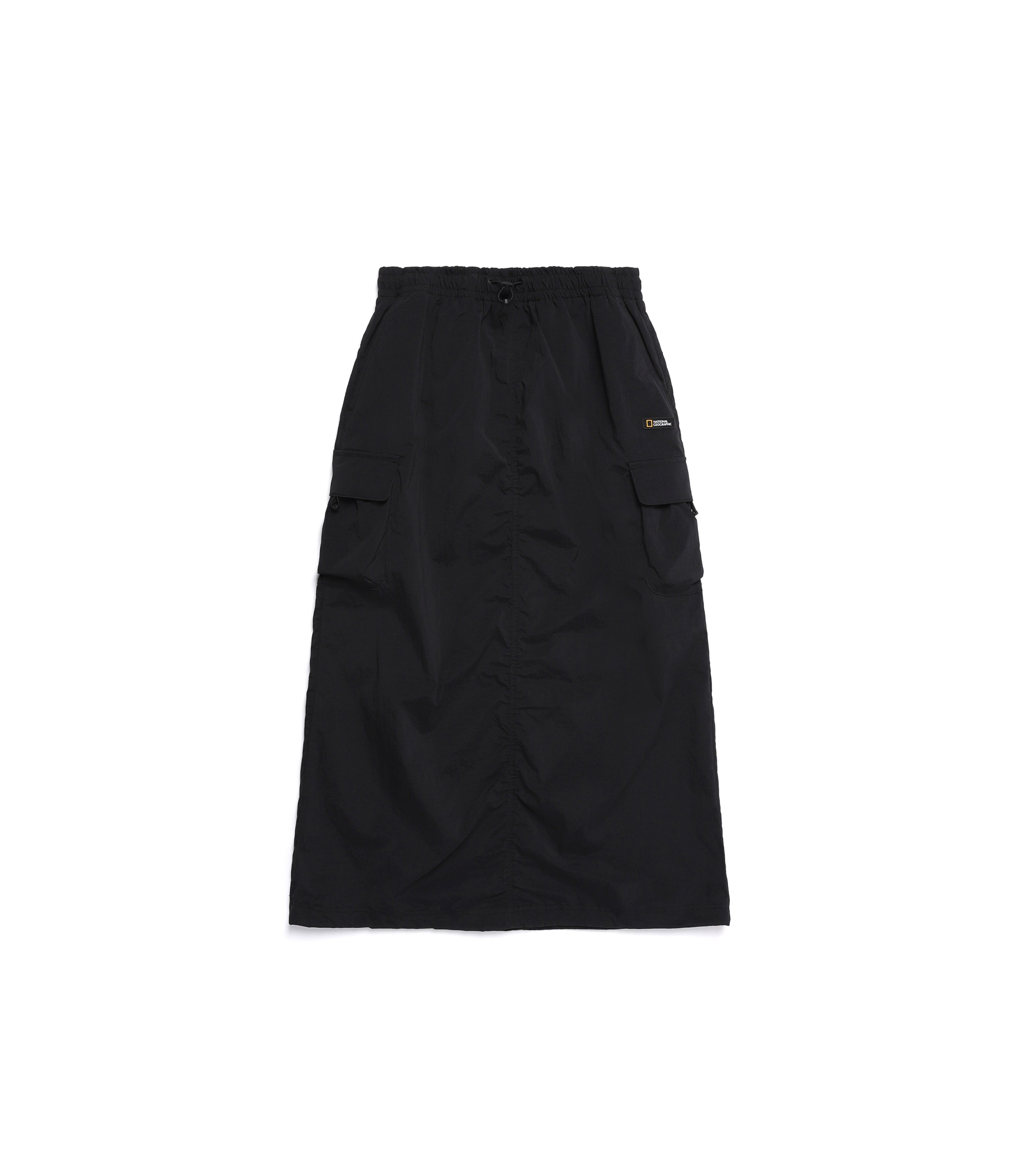 Women's CYGNUS Woven Stretch Cargo Pocket Skirt<br>CARBON BLACK
