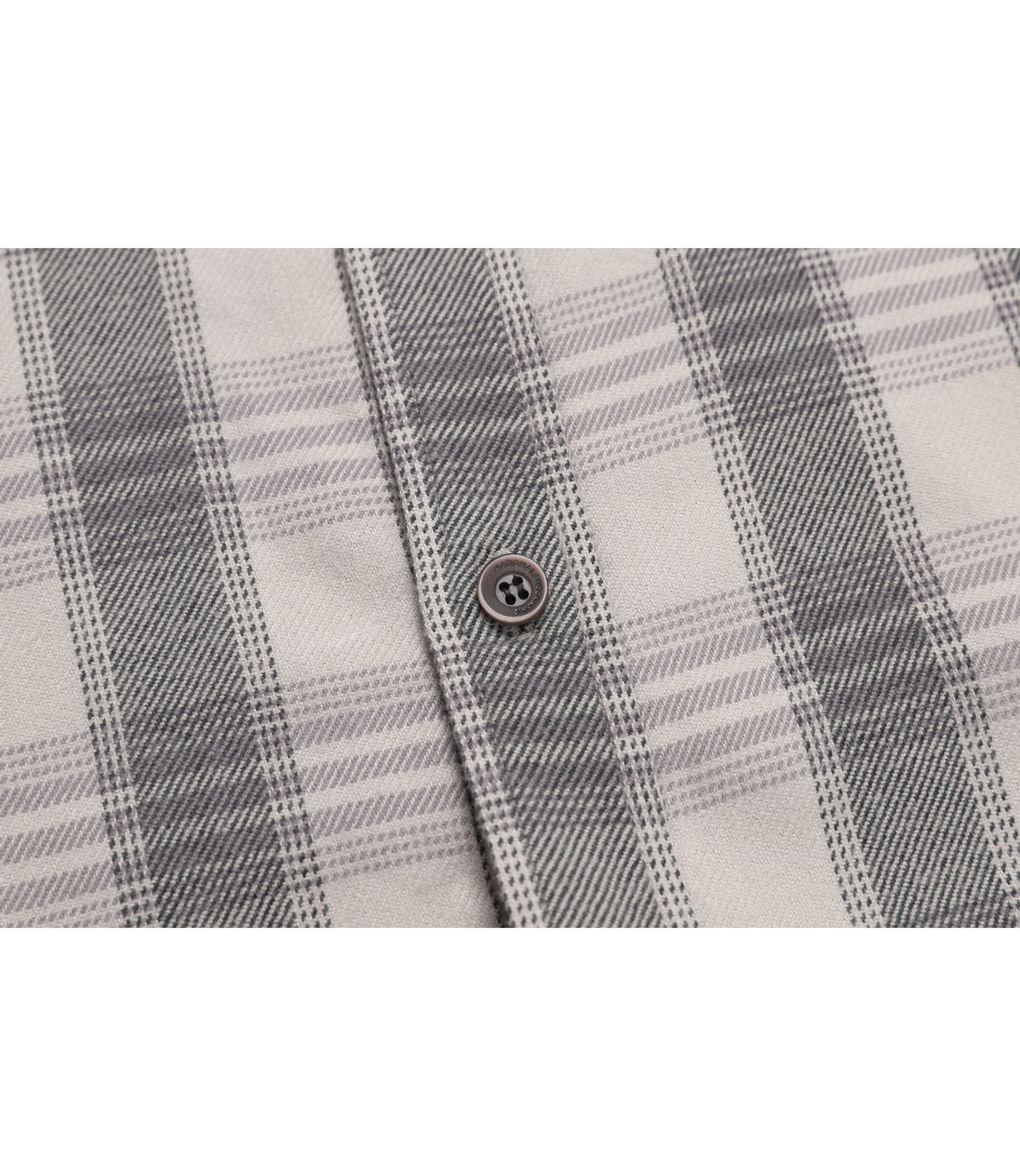 Unisex Flannel Check Shirt<br>WOOD GREY