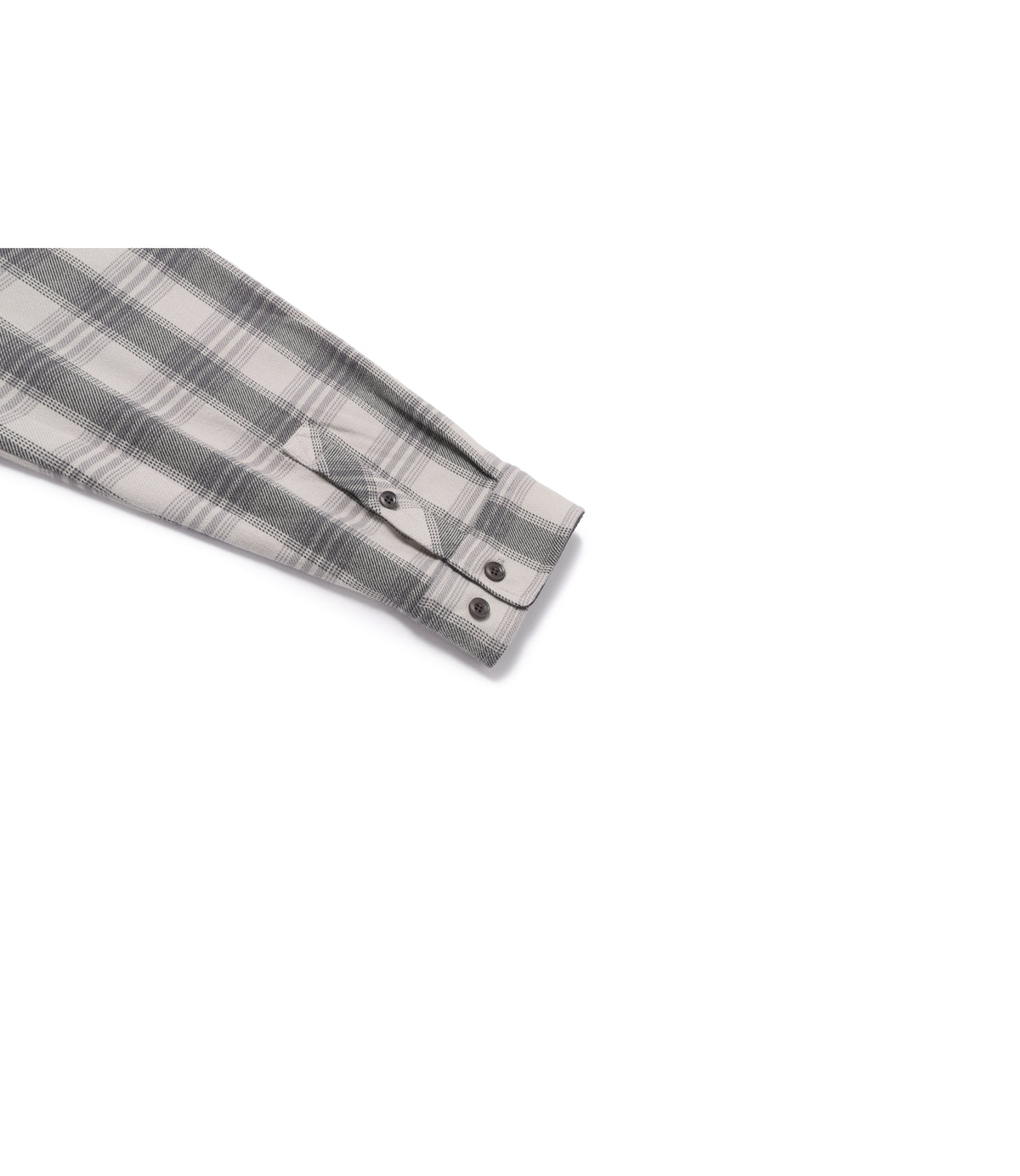 Unisex Flannel Check Shirt<br>WOOD GREY