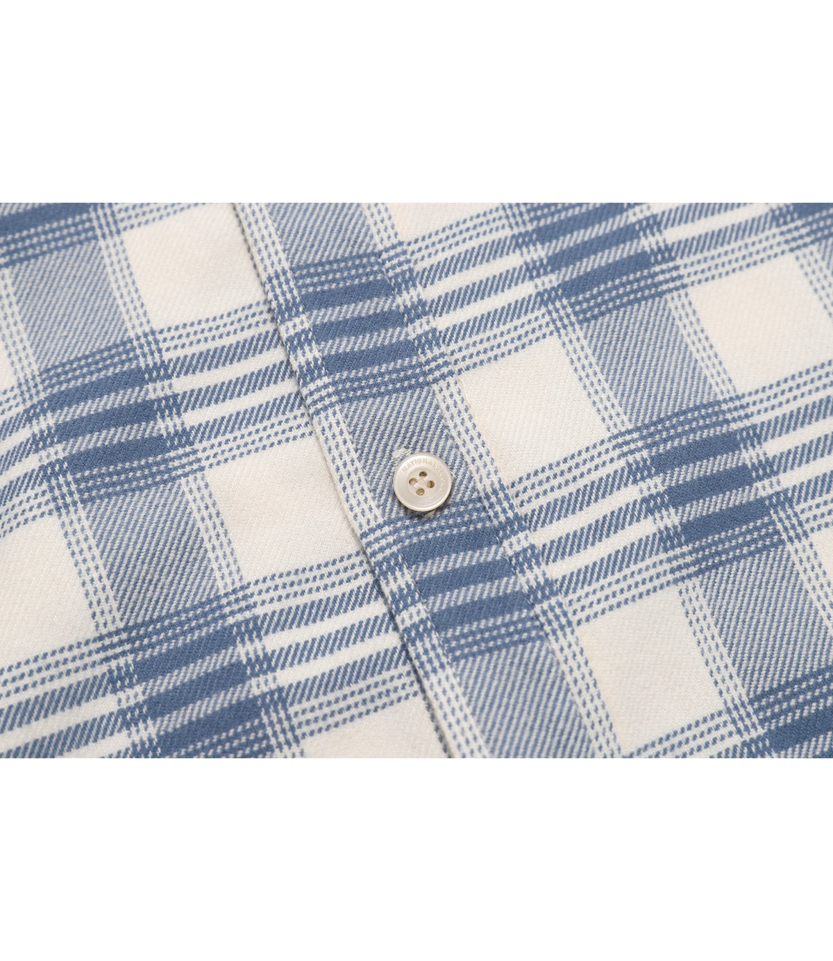 Unisex Flannel Check Shirt<br>MOON BLUE