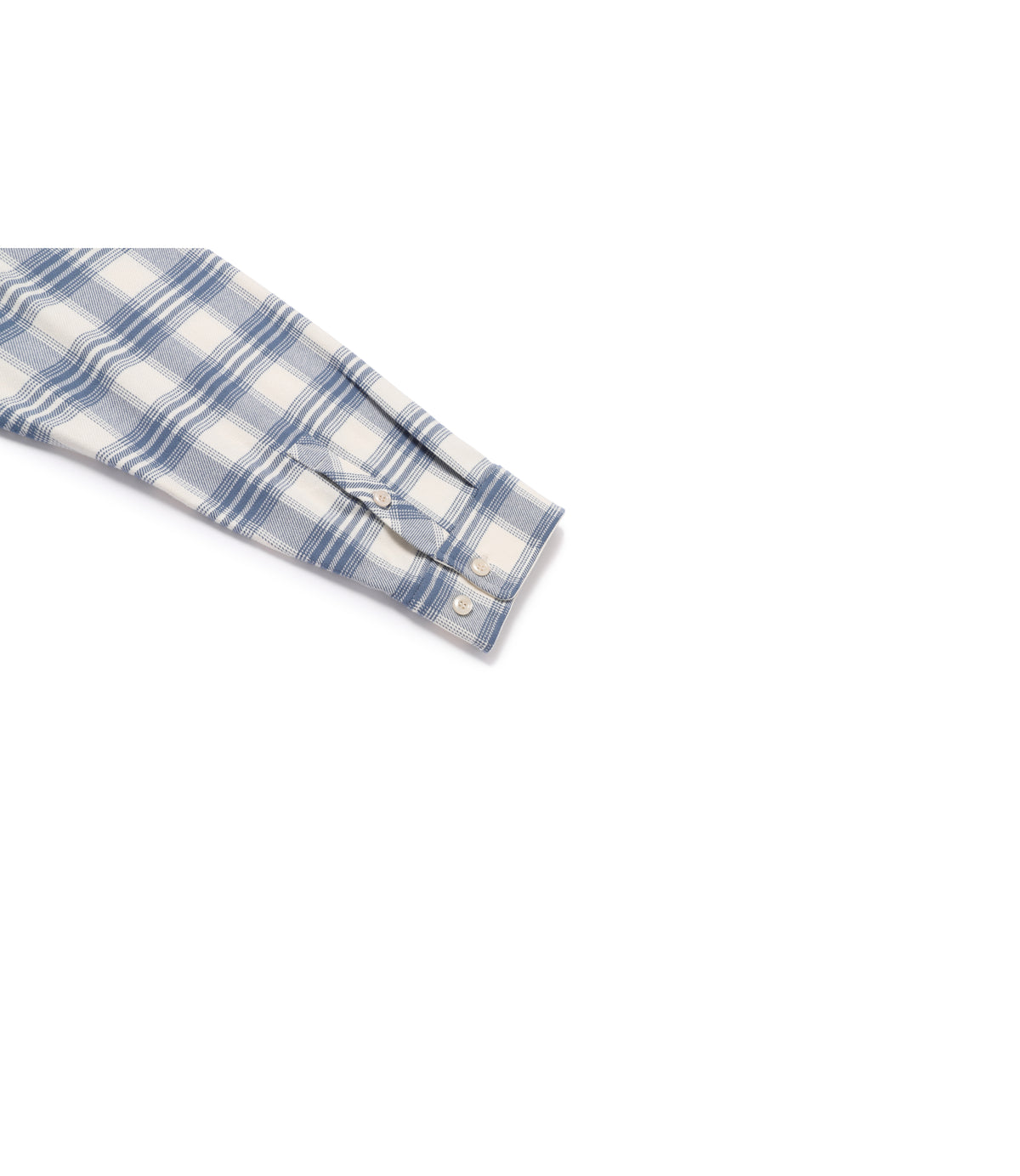Unisex Flannel Check Shirt<br>MOON BLUE