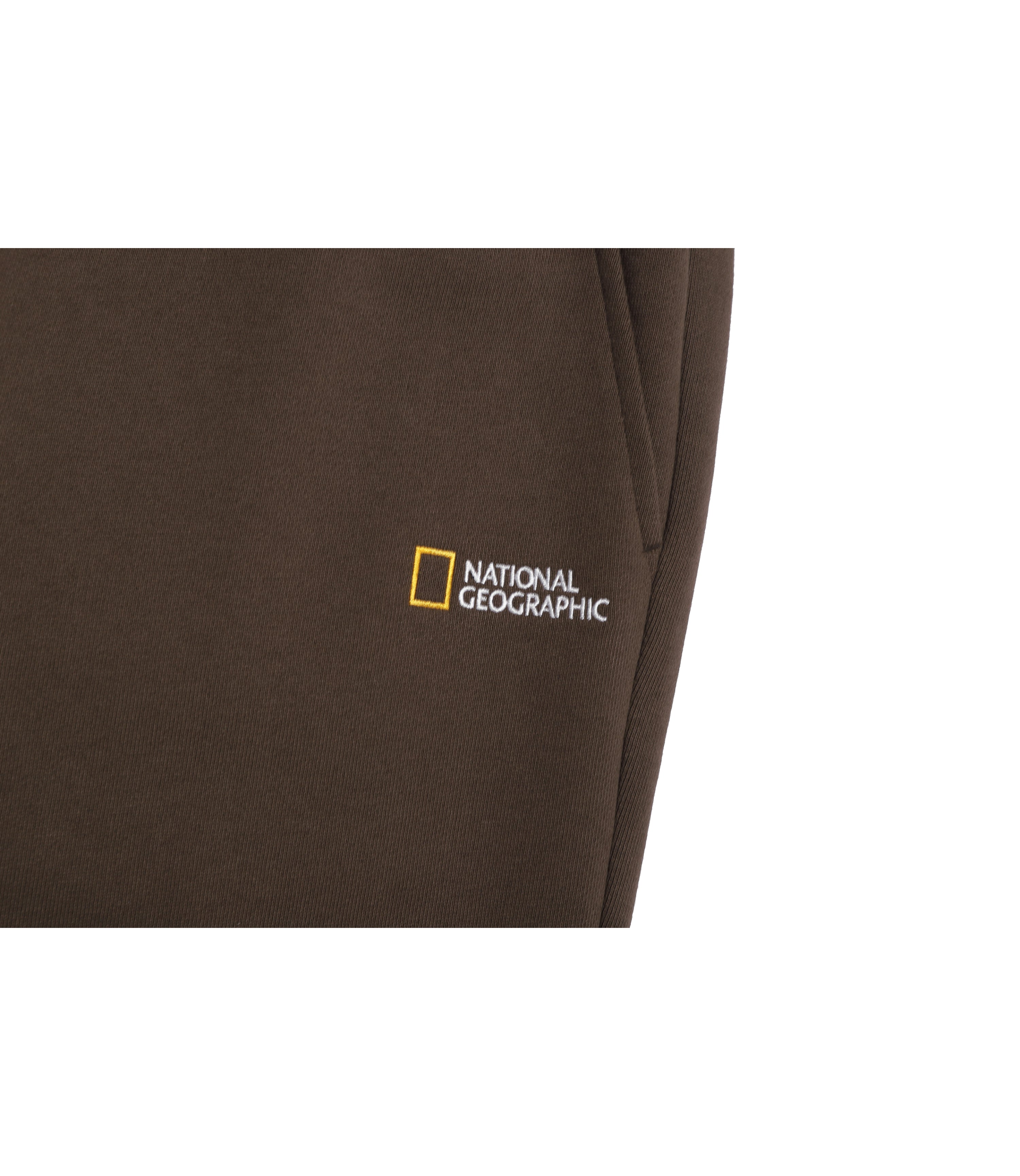 Unisex Animal Patch Training Straight Pants<br>BROWN