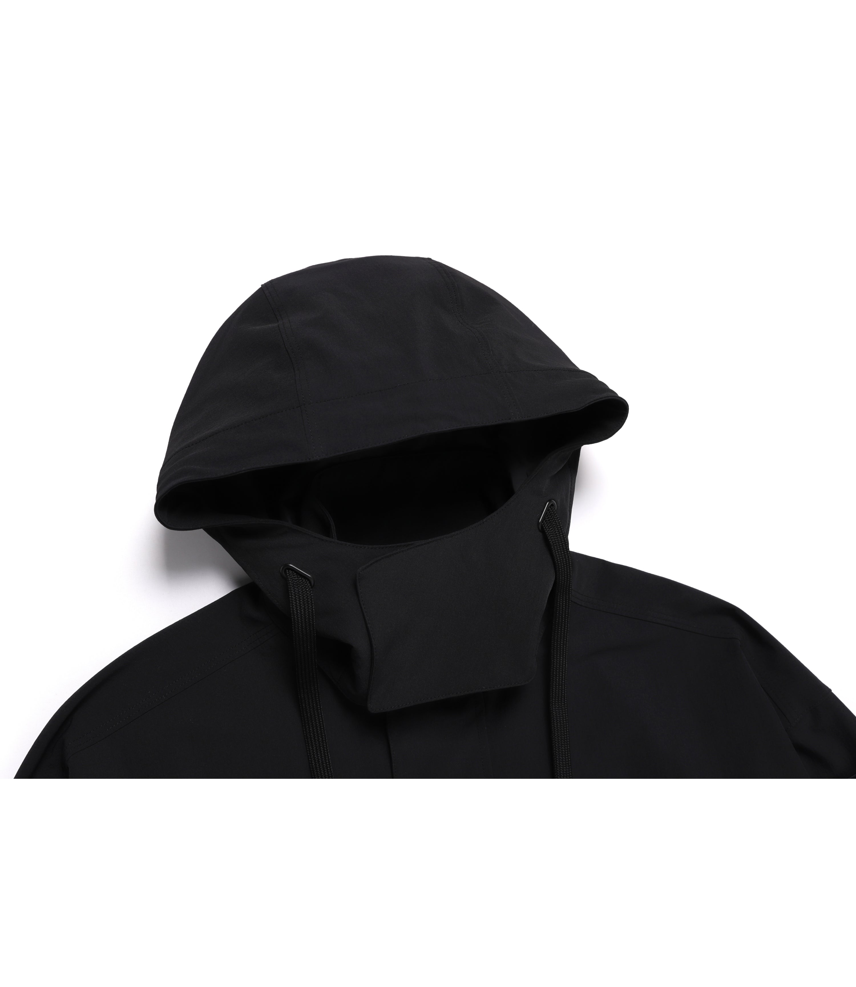 Unisex LEMUR Dettachable Hooded Jumper<br>CARBON BLACK