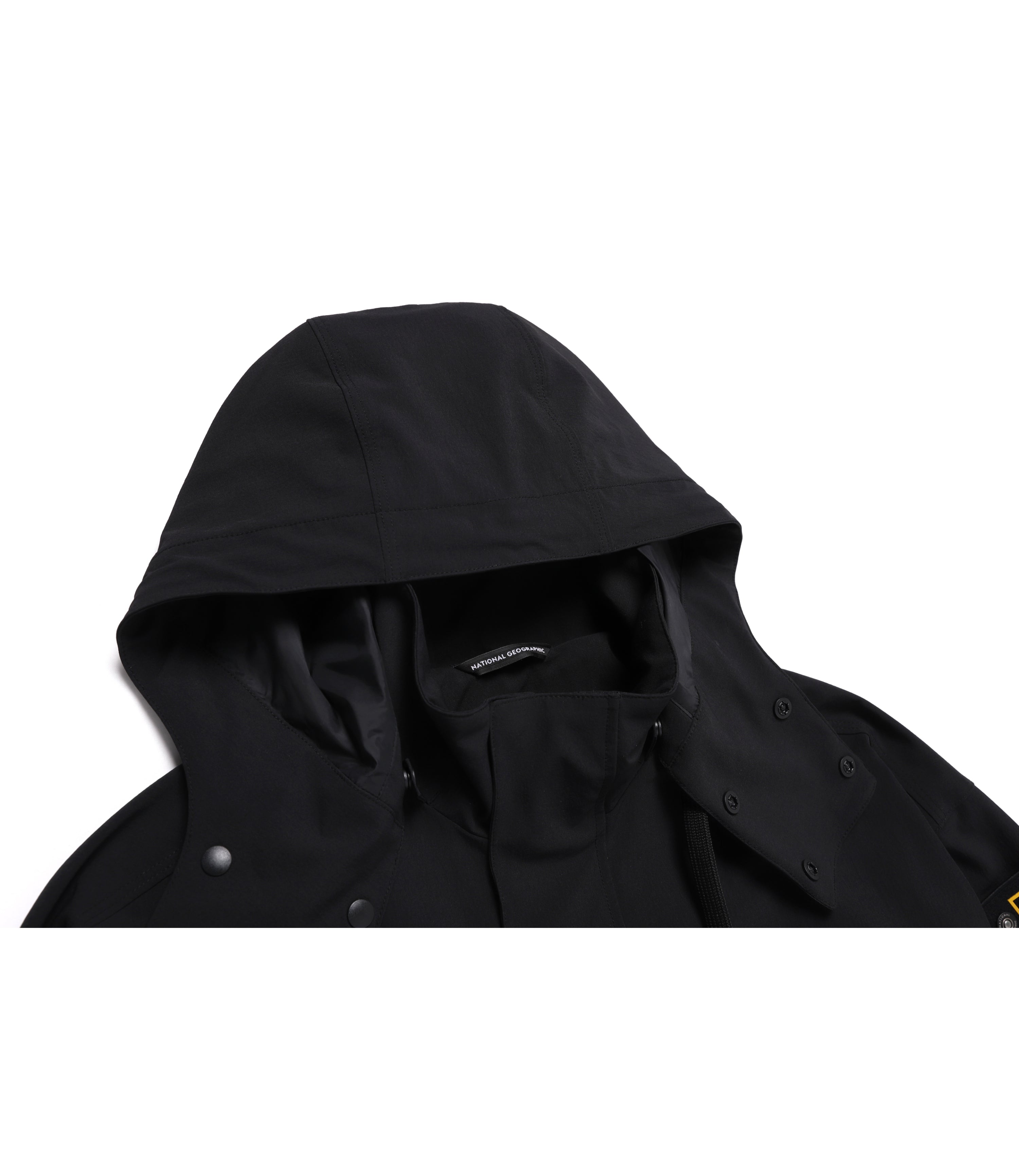 Unisex LEMUR Dettachable Hooded Jumper<br>CARBON BLACK