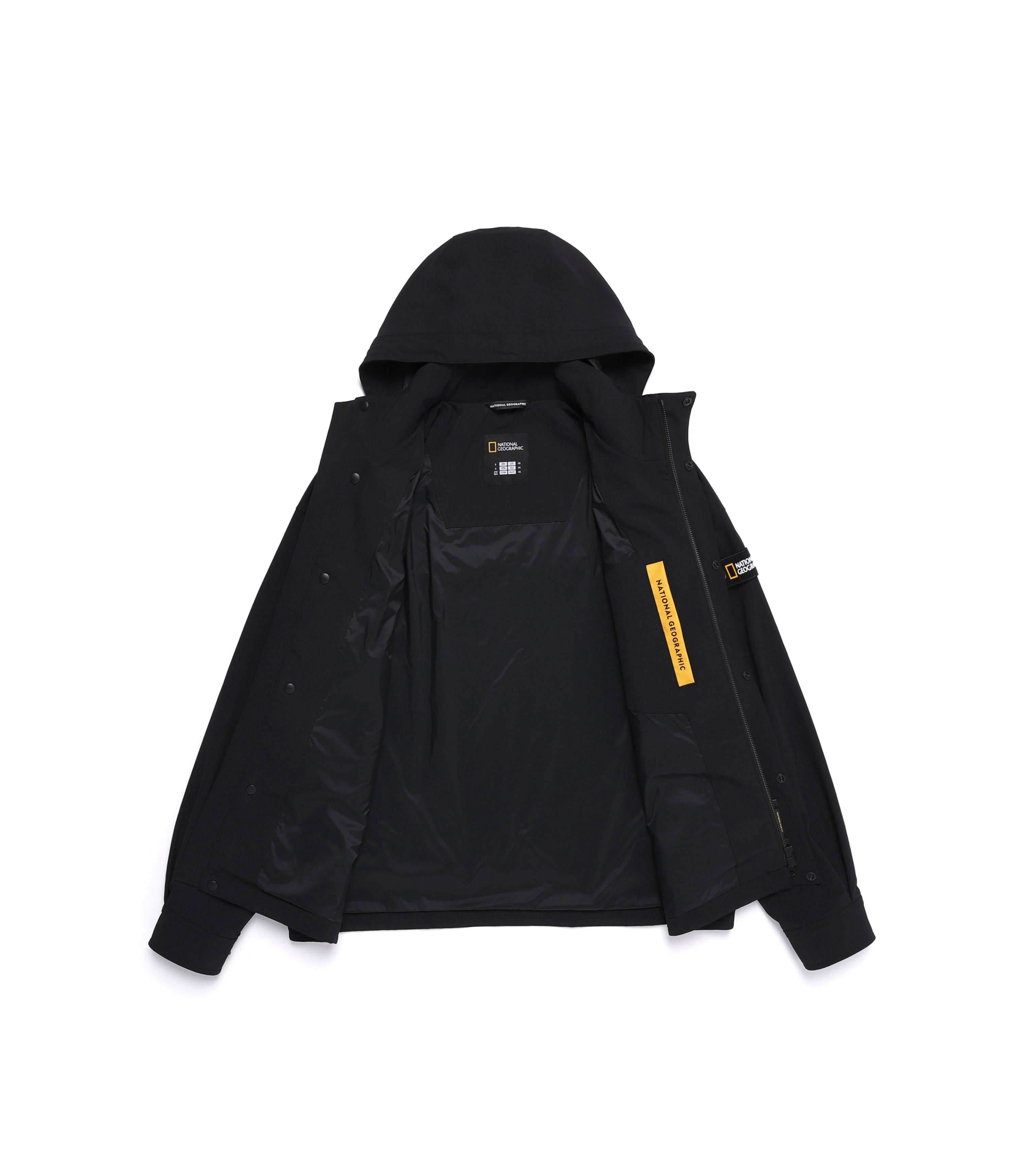 Unisex LEMUR Dettachable Hooded Jumper<br>CARBON BLACK