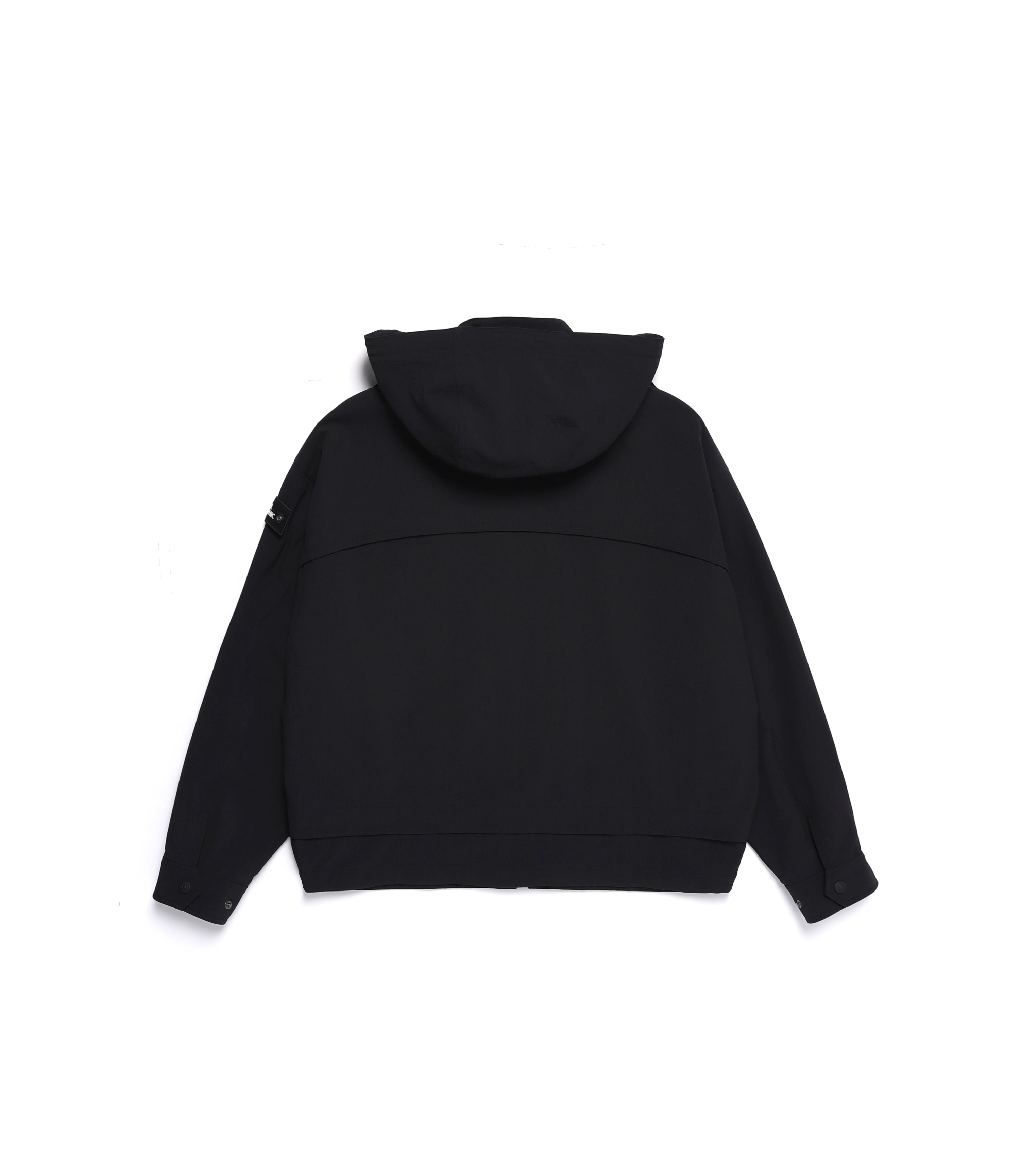Unisex LEMUR Dettachable Hooded Jumper<br>CARBON BLACK