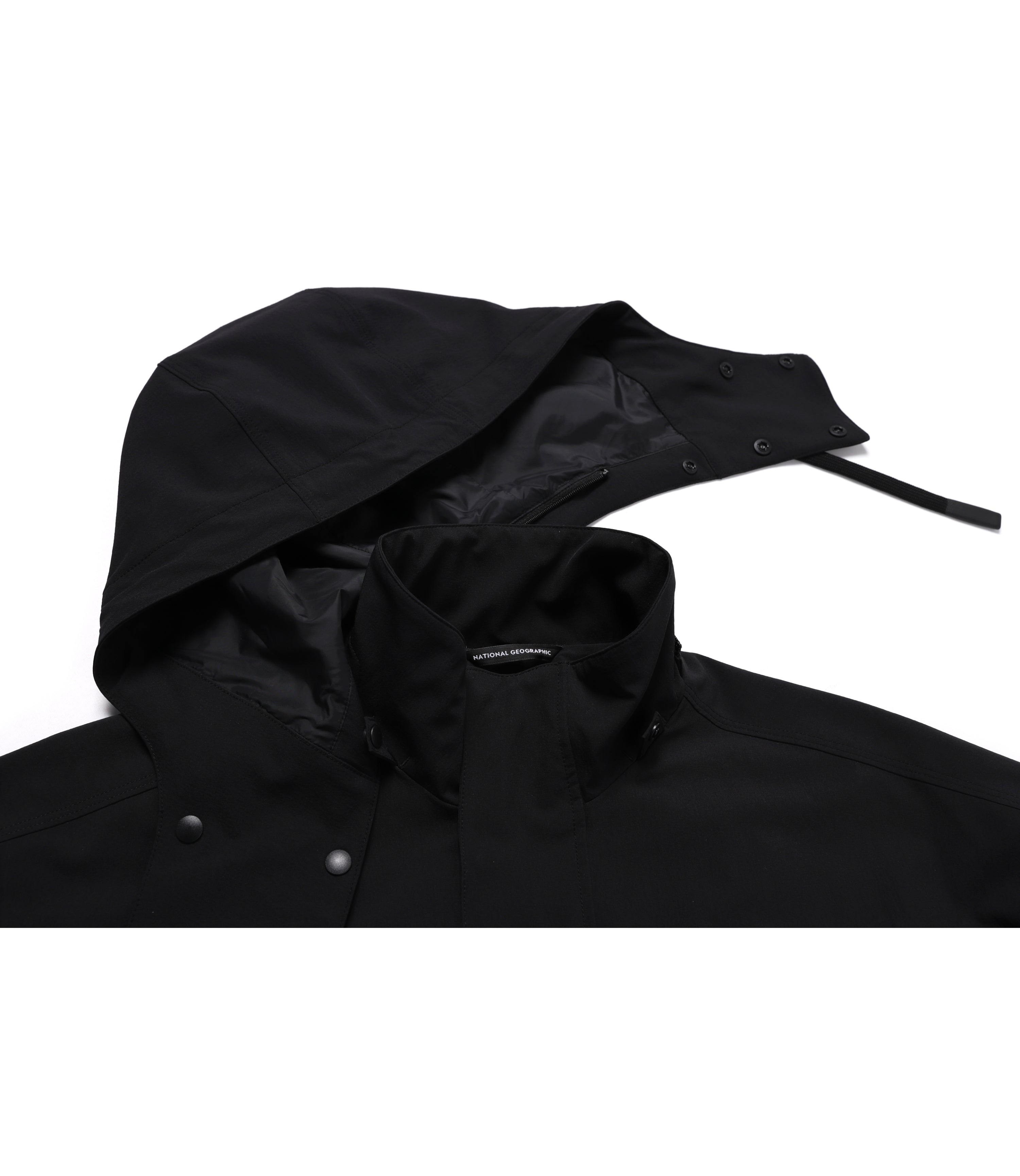 Unisex LEMUR Dettachable Hooded Jumper<br>CARBON BLACK